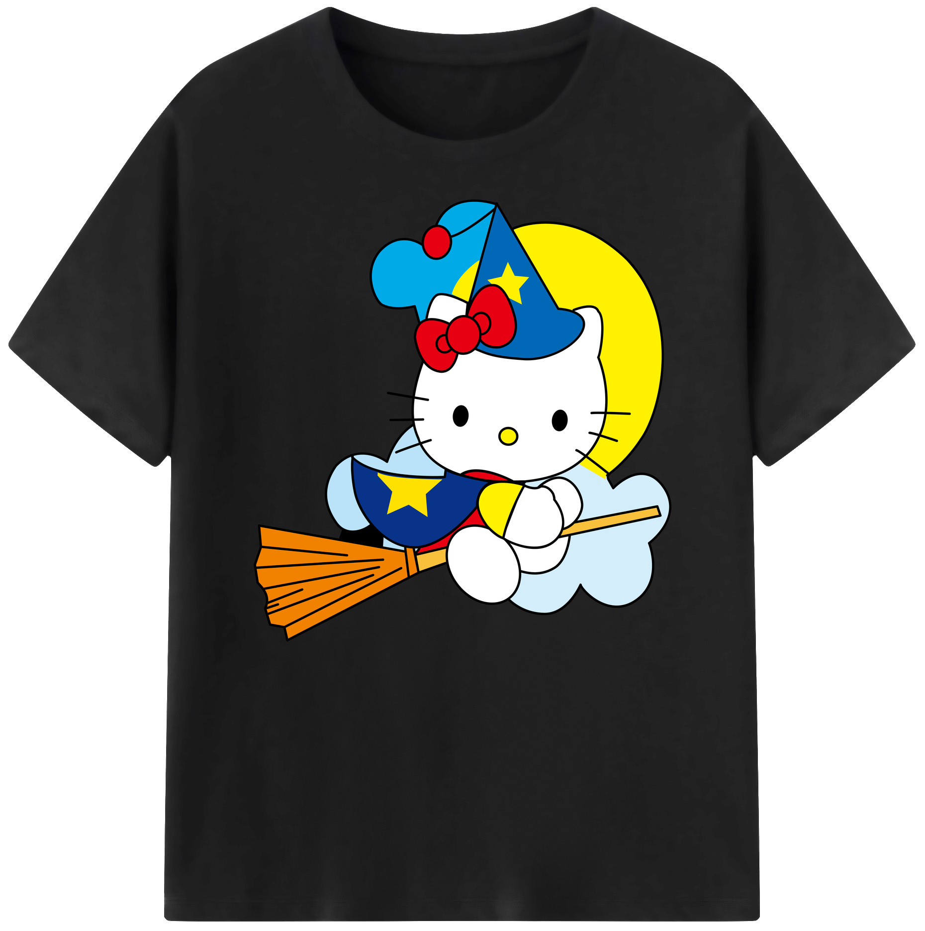 （画像用） Hello Kitty ハローキティ 綿100％ メンズ半袖Tシャツ｜肌触りやわらか＆通気性
