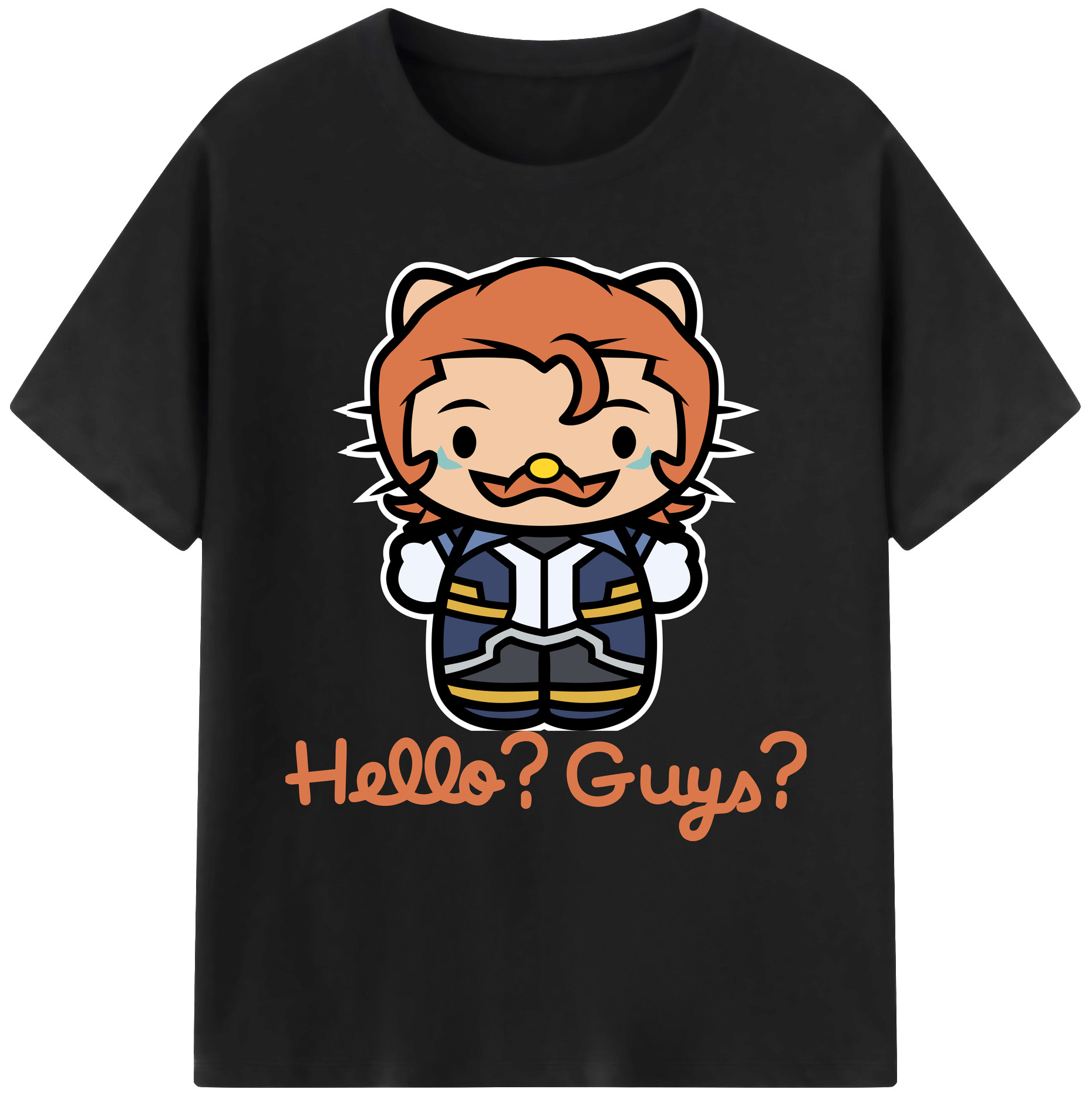 （画像用） Hello Kitty ハローキティ 綿100％ メンズ半袖Tシャツ｜肌触りやわらか＆通気性