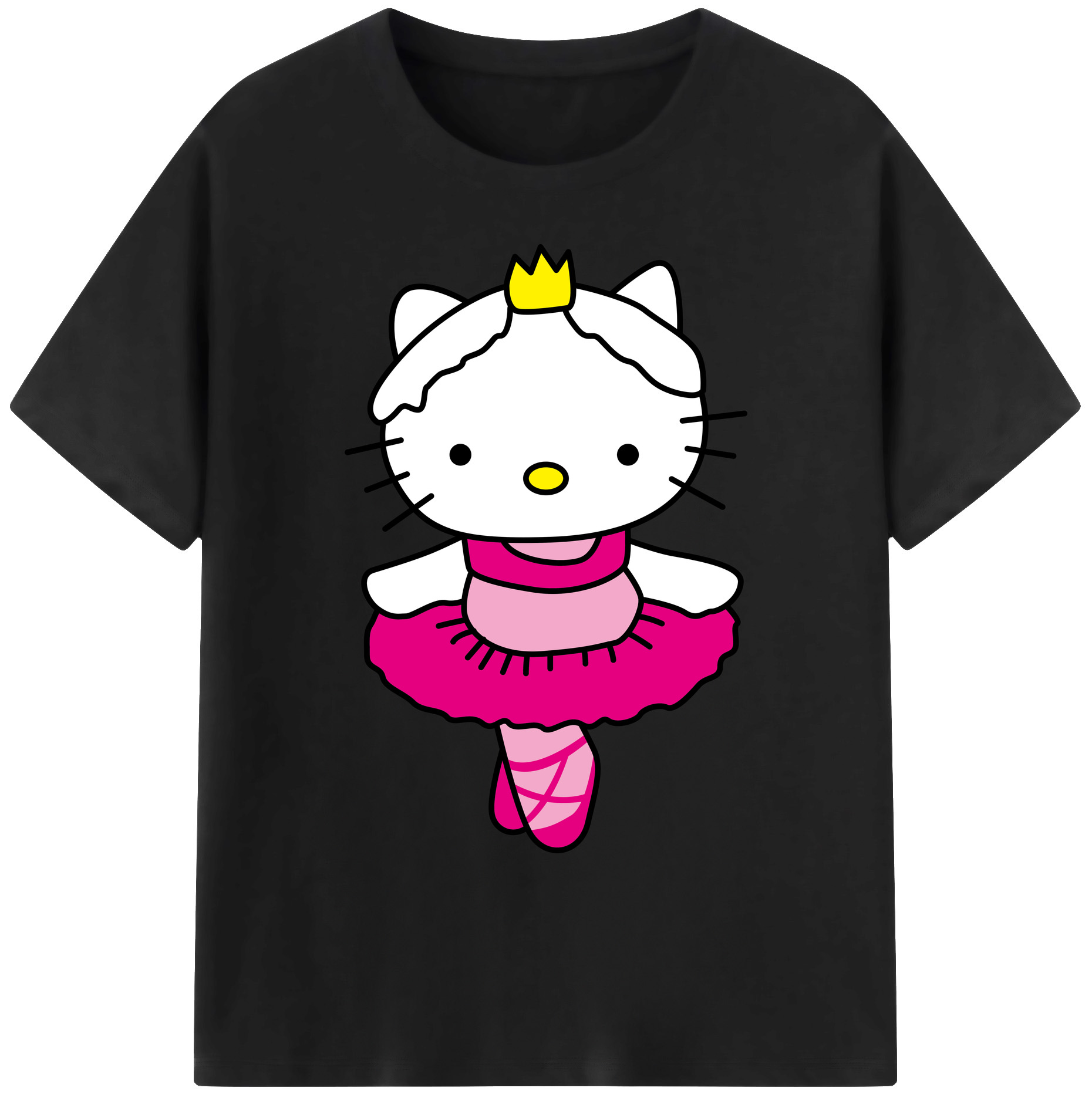 （画像用） Hello Kitty ハローキティ 綿100％ メンズ半袖Tシャツ｜肌触りやわらか＆通気性