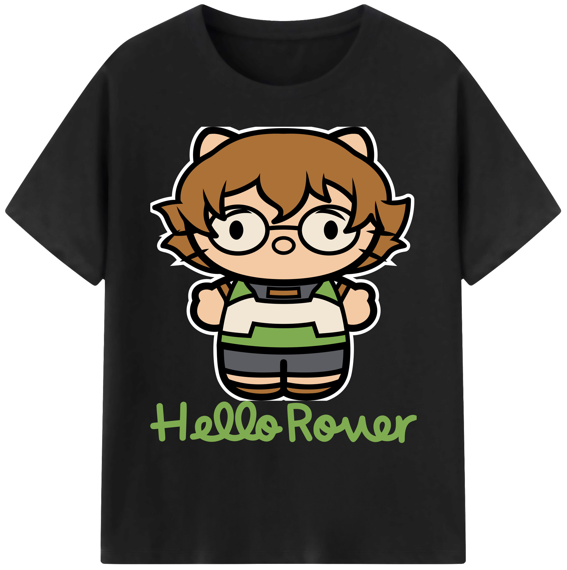 （画像用） Hello Kitty ハローキティ 綿100％ メンズ半袖Tシャツ｜肌触りやわらか＆通気性