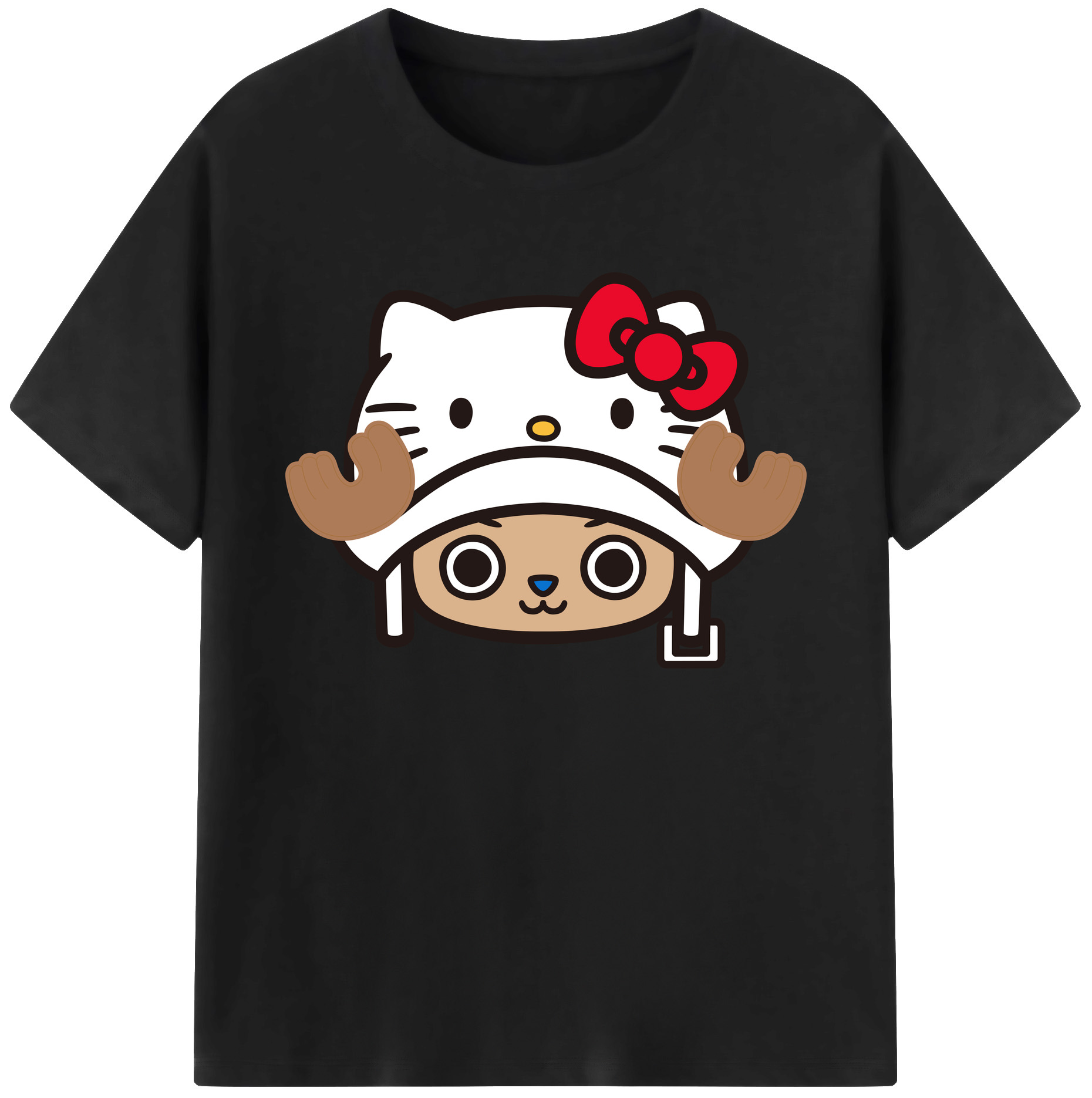 （画像用） Hello Kitty ハローキティ 綿100％ メンズ半袖Tシャツ｜肌触りやわらか＆通気性