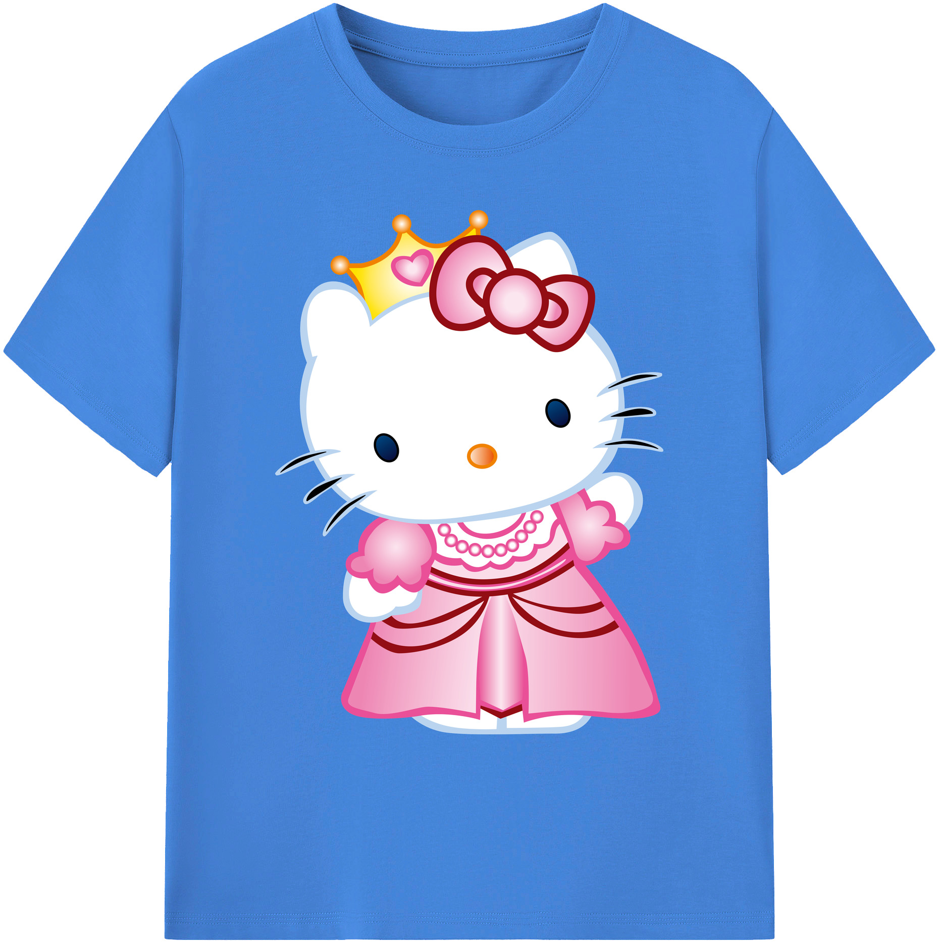 （画像用） Hello Kitty ハローキティ 綿100％ メンズ半袖Tシャツ｜肌触りやわらか＆通気性