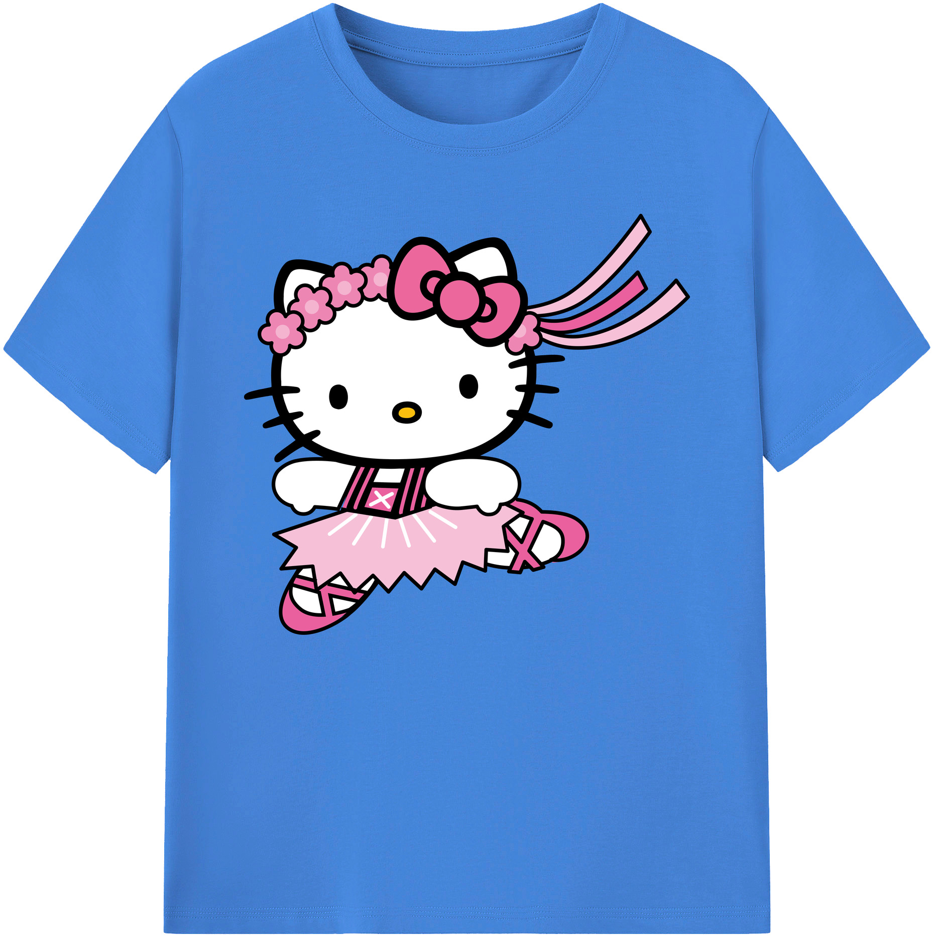 （画像用） Hello Kitty ハローキティ 綿100％ メンズ半袖Tシャツ｜肌触りやわらか＆通気性
