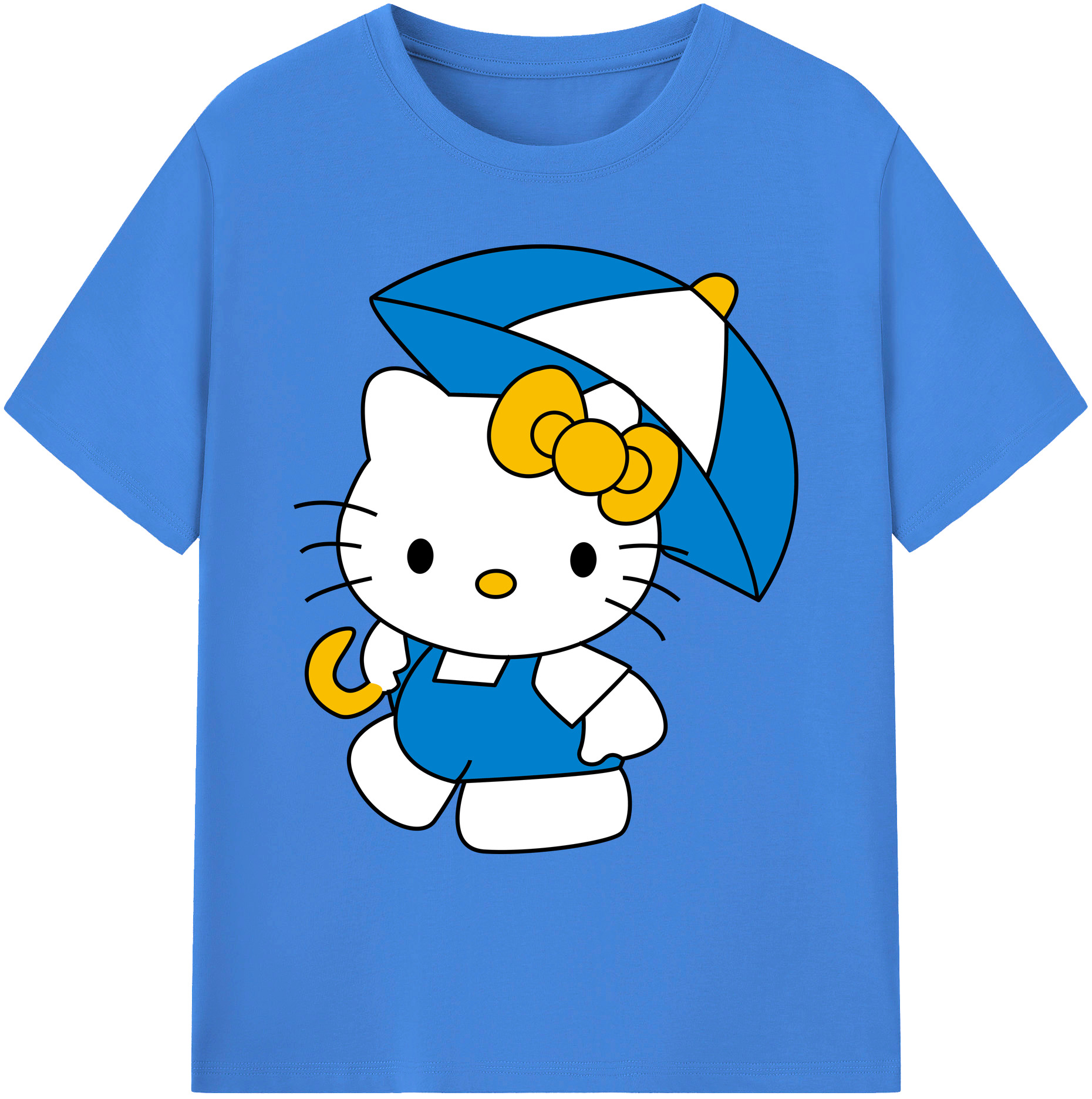 （画像用） Hello Kitty ハローキティ 綿100％ メンズ半袖Tシャツ｜肌触りやわらか＆通気性