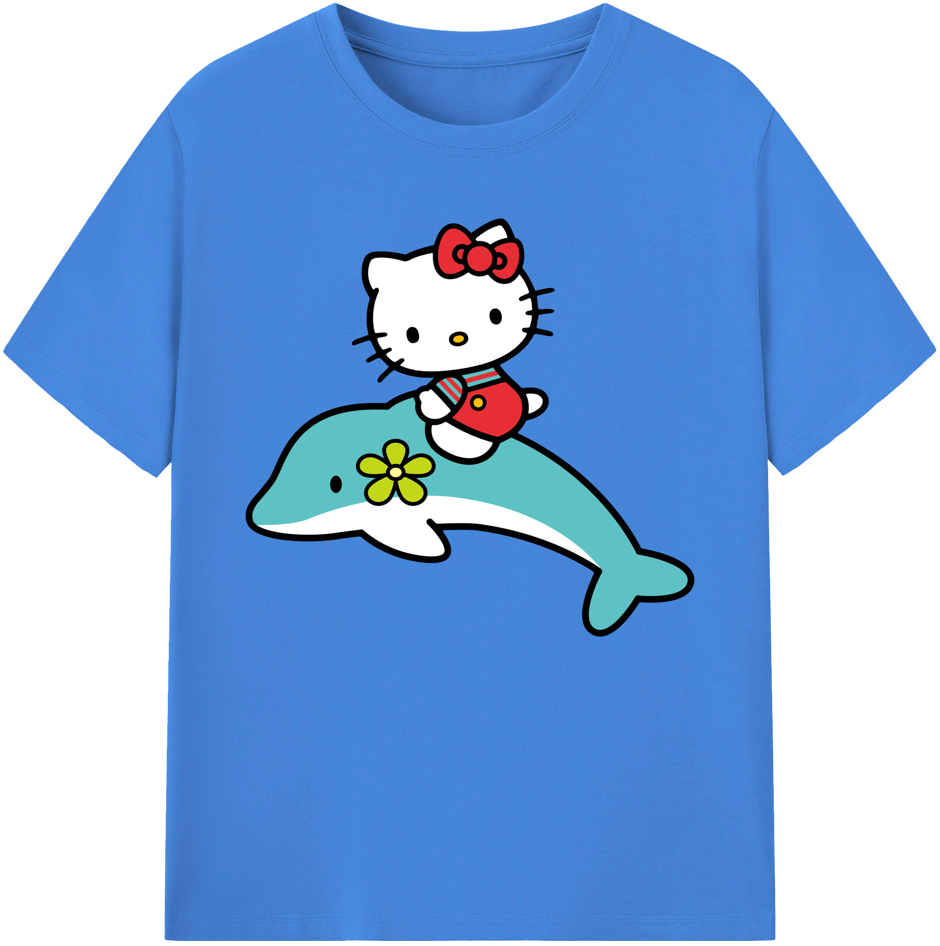 （画像用） Hello Kitty ハローキティ 綿100％ メンズ半袖Tシャツ｜肌触りやわらか＆通気性