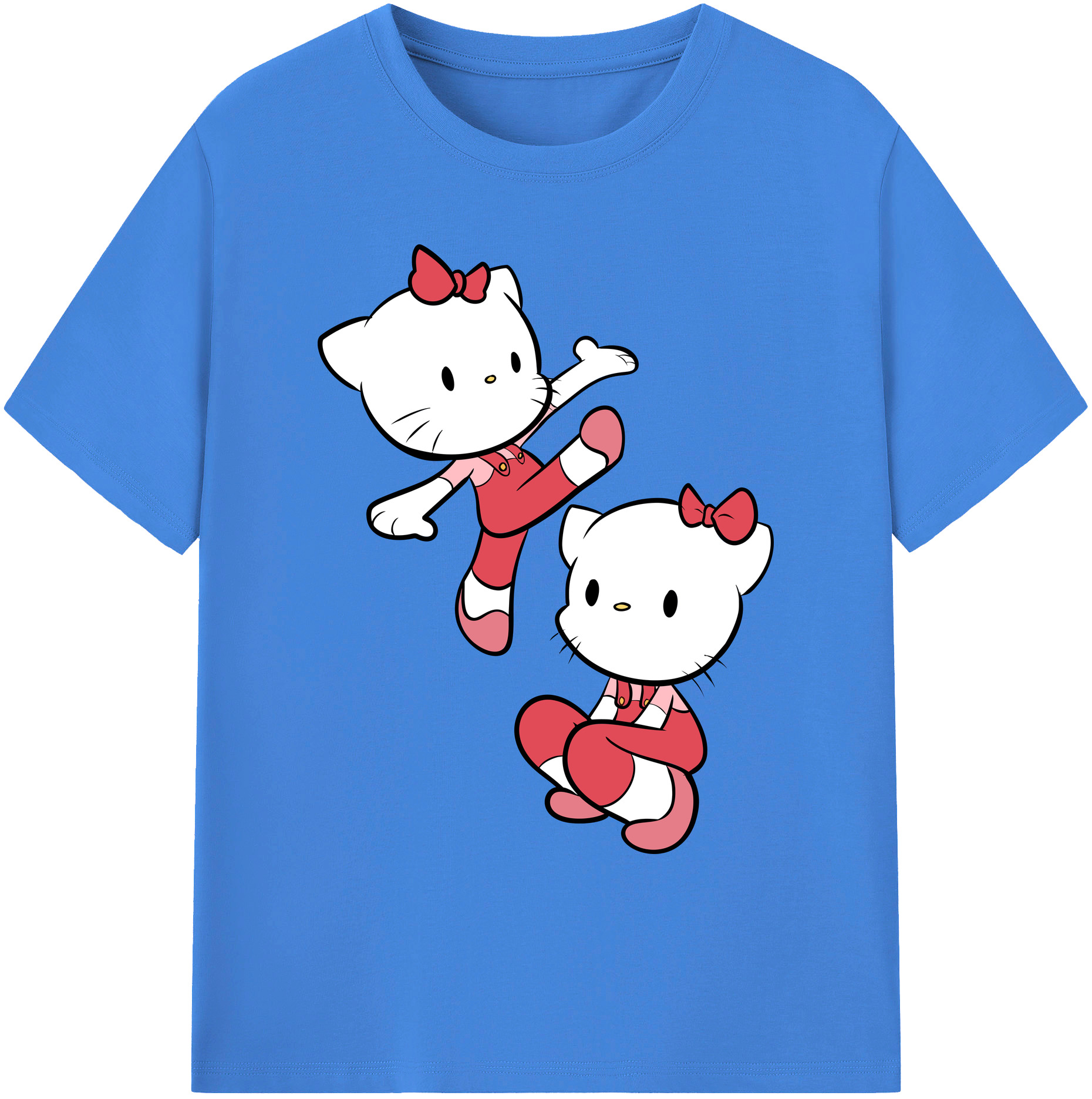 （画像用） Hello Kitty ハローキティ 綿100％ メンズ半袖Tシャツ｜肌触りやわらか＆通気性