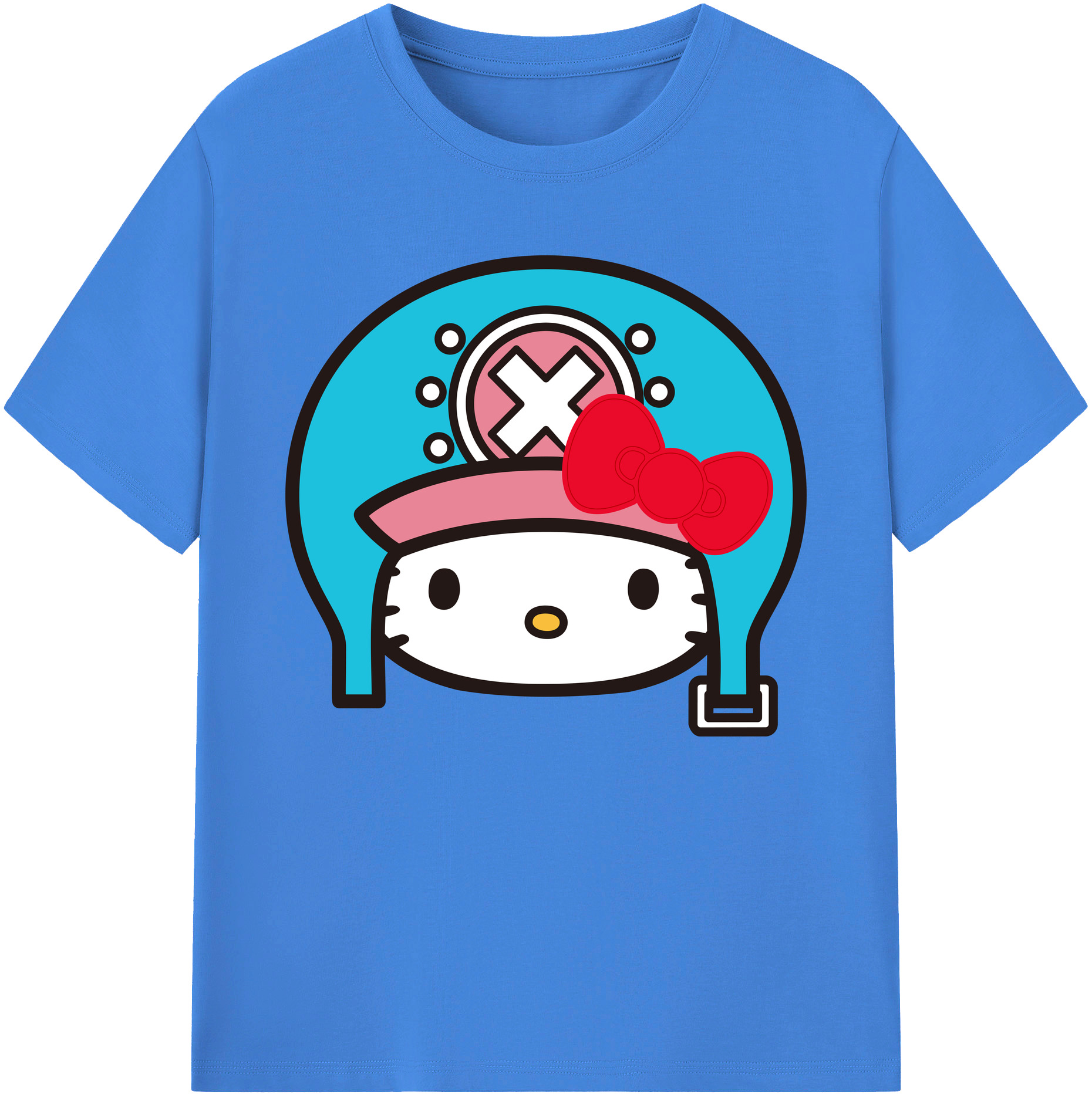 （画像用） Hello Kitty ハローキティ 綿100％ メンズ半袖Tシャツ｜肌触りやわらか＆通気性
