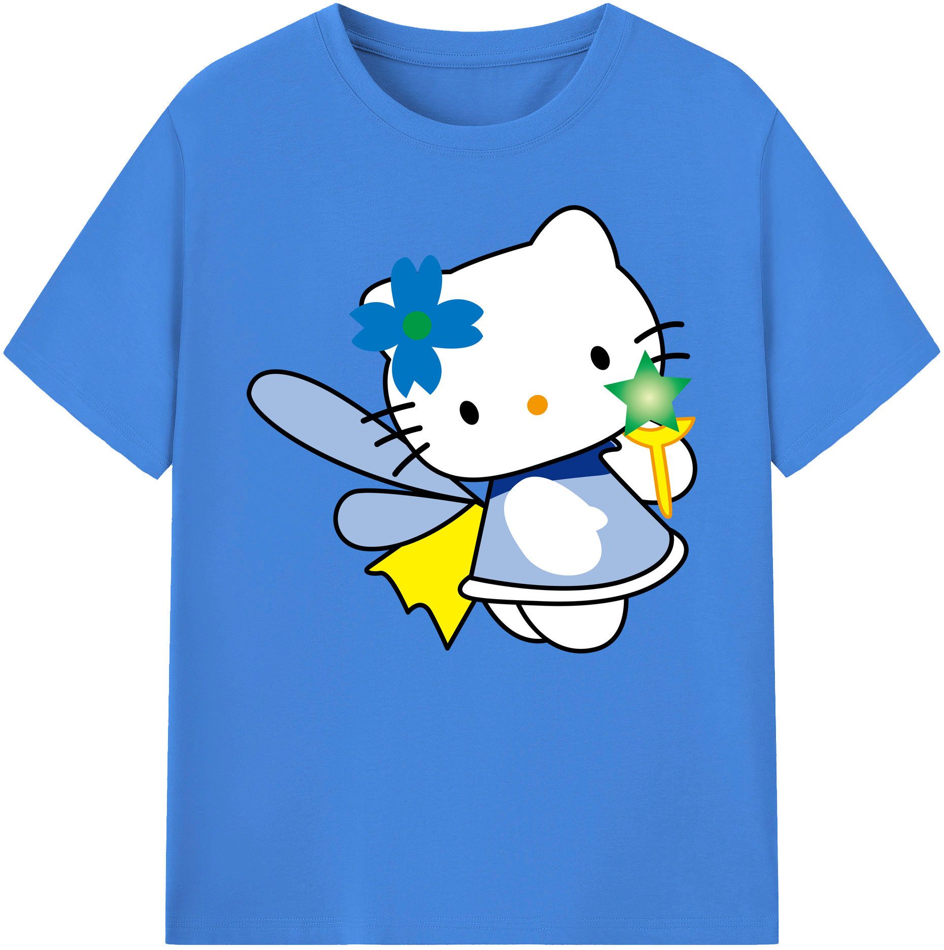 （画像用） Hello Kitty ハローキティ 綿100％ メンズ半袖Tシャツ｜肌触りやわらか＆通気性