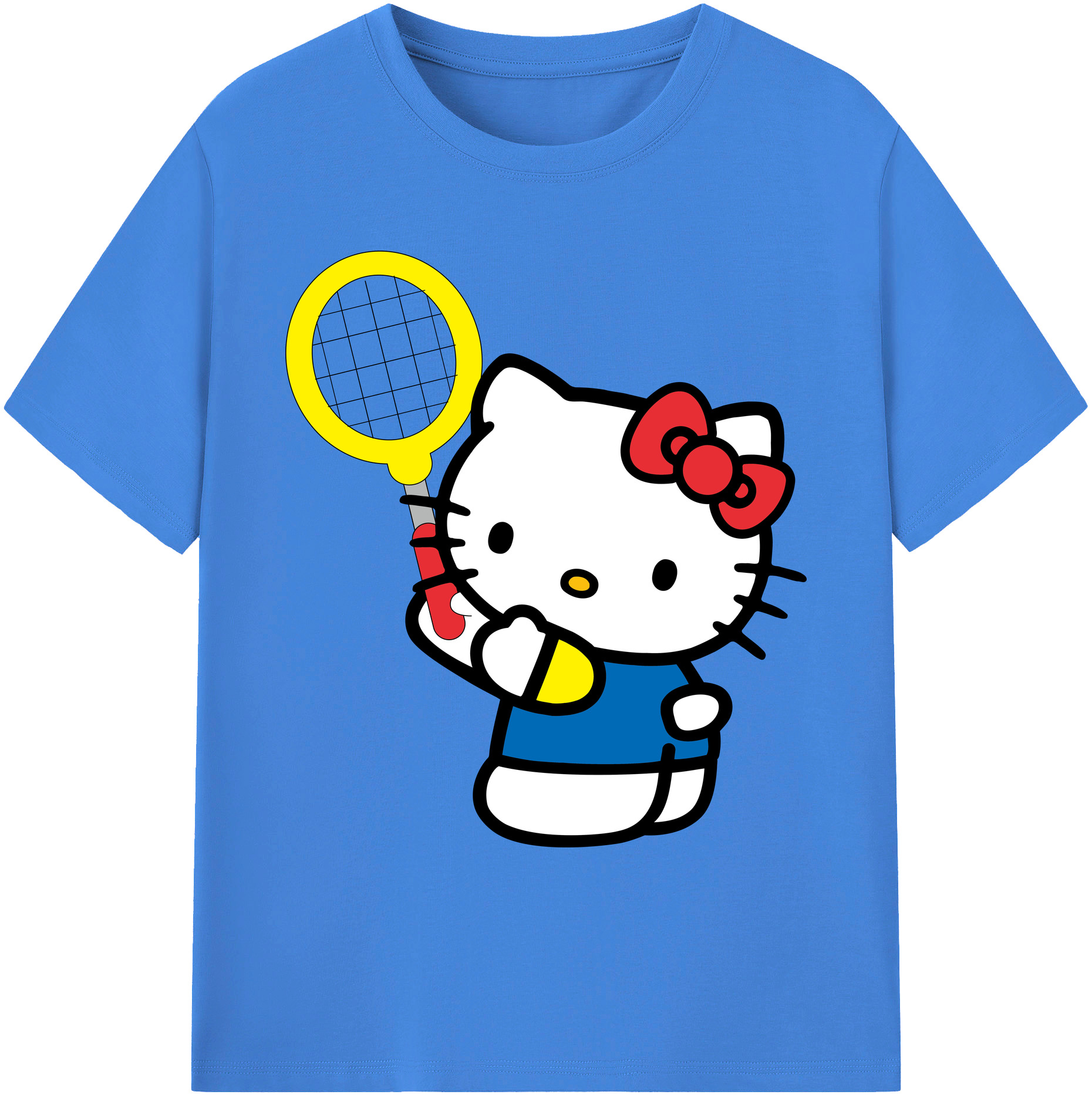 （画像用） Hello Kitty ハローキティ 綿100％ メンズ半袖Tシャツ｜肌触りやわらか＆通気性