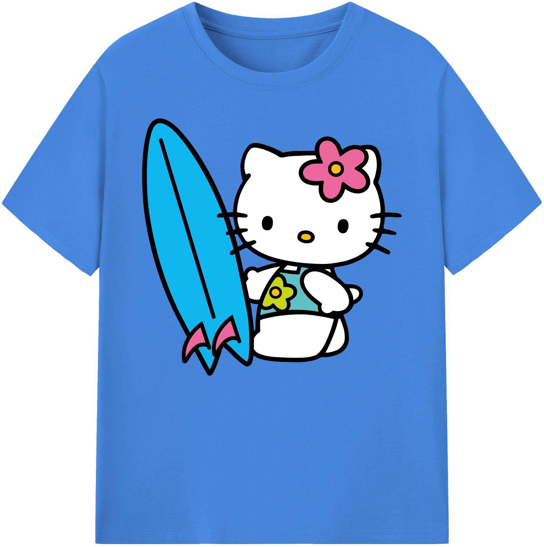 （画像用） Hello Kitty ハローキティ 綿100％ メンズ半袖Tシャツ｜肌触りやわらか＆通気性