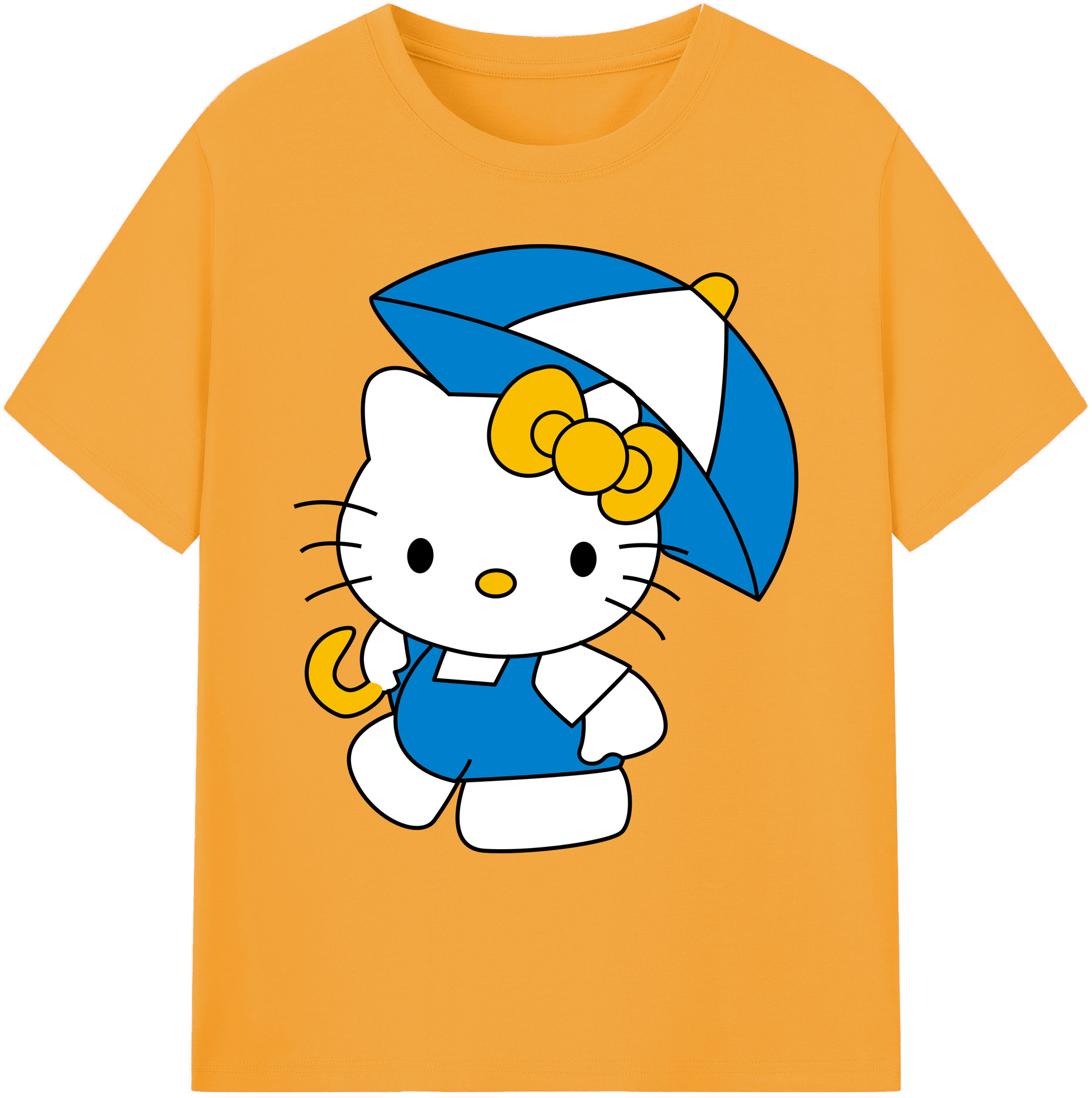 （画像用） Hello Kitty ハローキティ 綿100％ メンズ半袖Tシャツ｜肌触りやわらか＆通気性