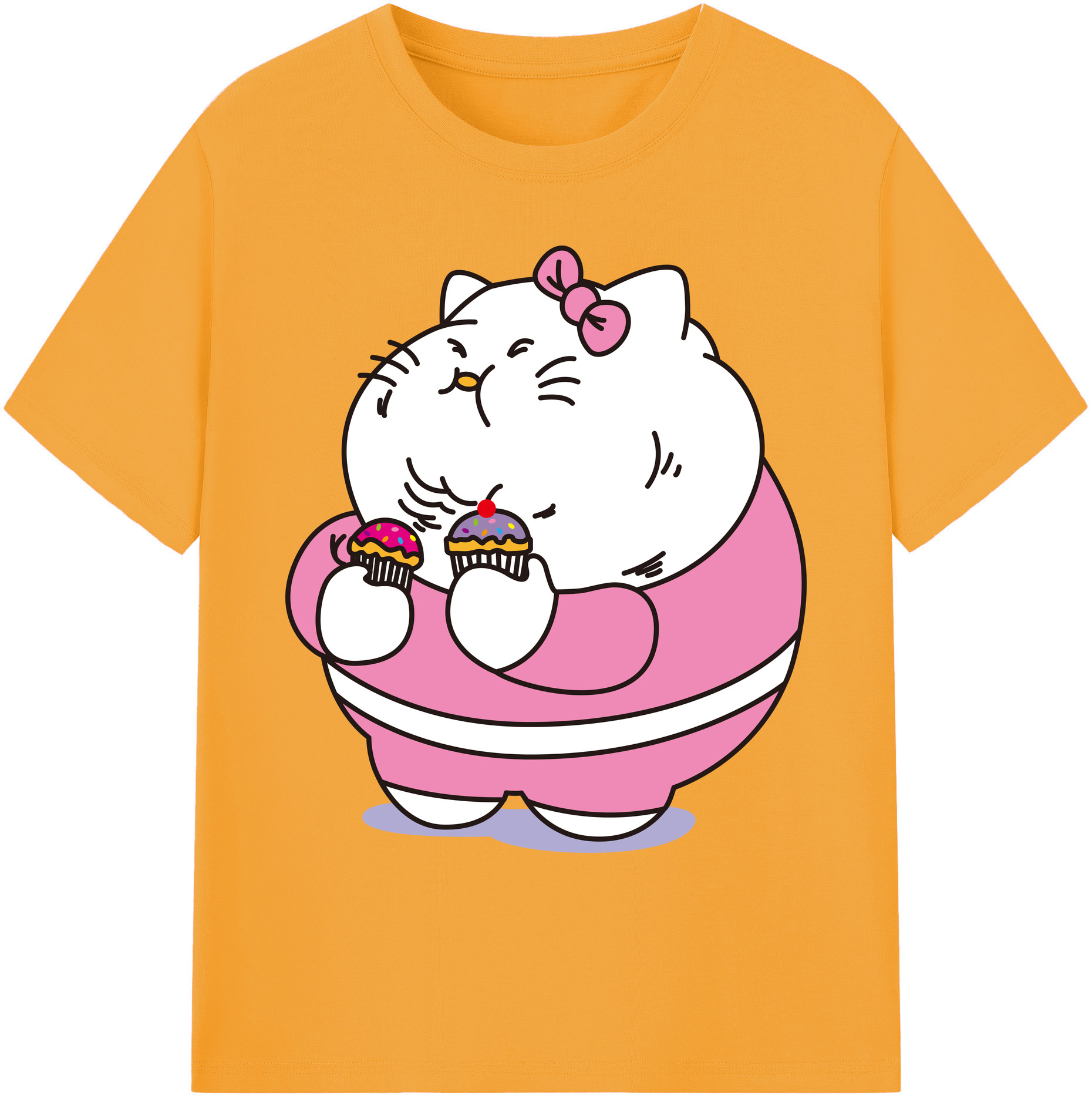 （画像用） Hello Kitty ハローキティ 綿100％ メンズ半袖Tシャツ｜肌触りやわらか＆通気性