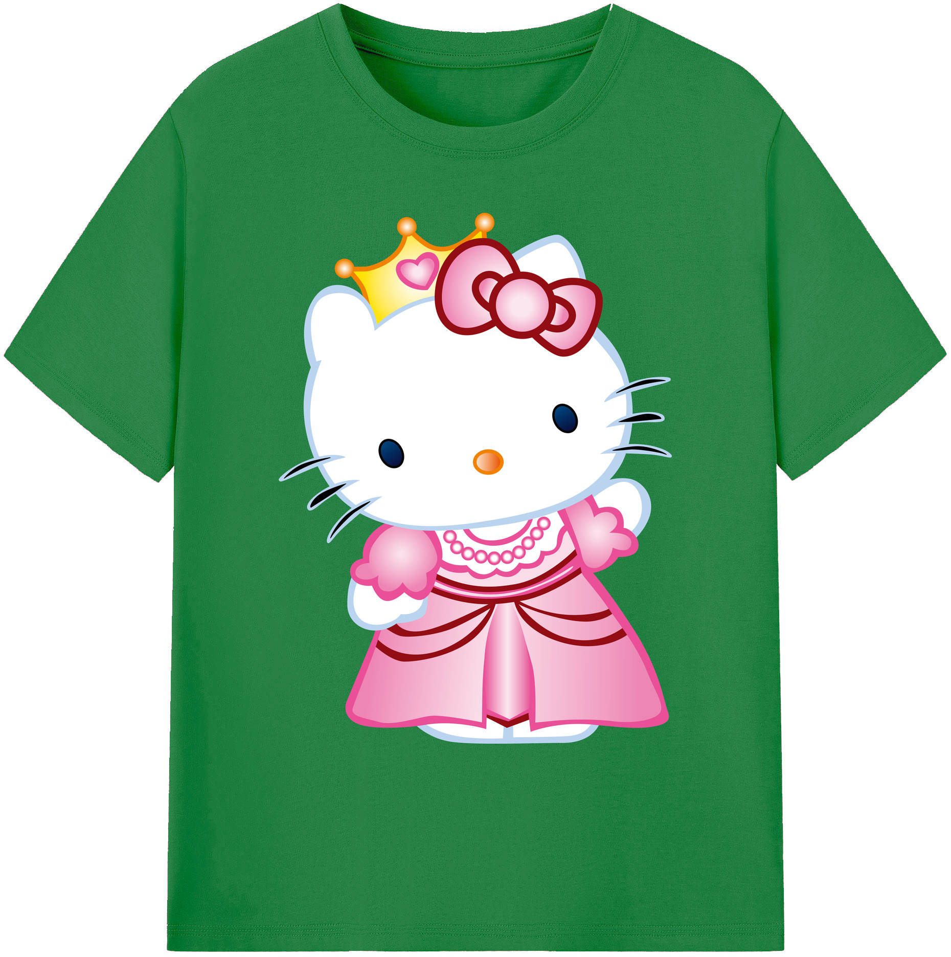 （画像用） Hello Kitty ハローキティ 綿100％ メンズ半袖Tシャツ｜肌触りやわらか＆通気性
