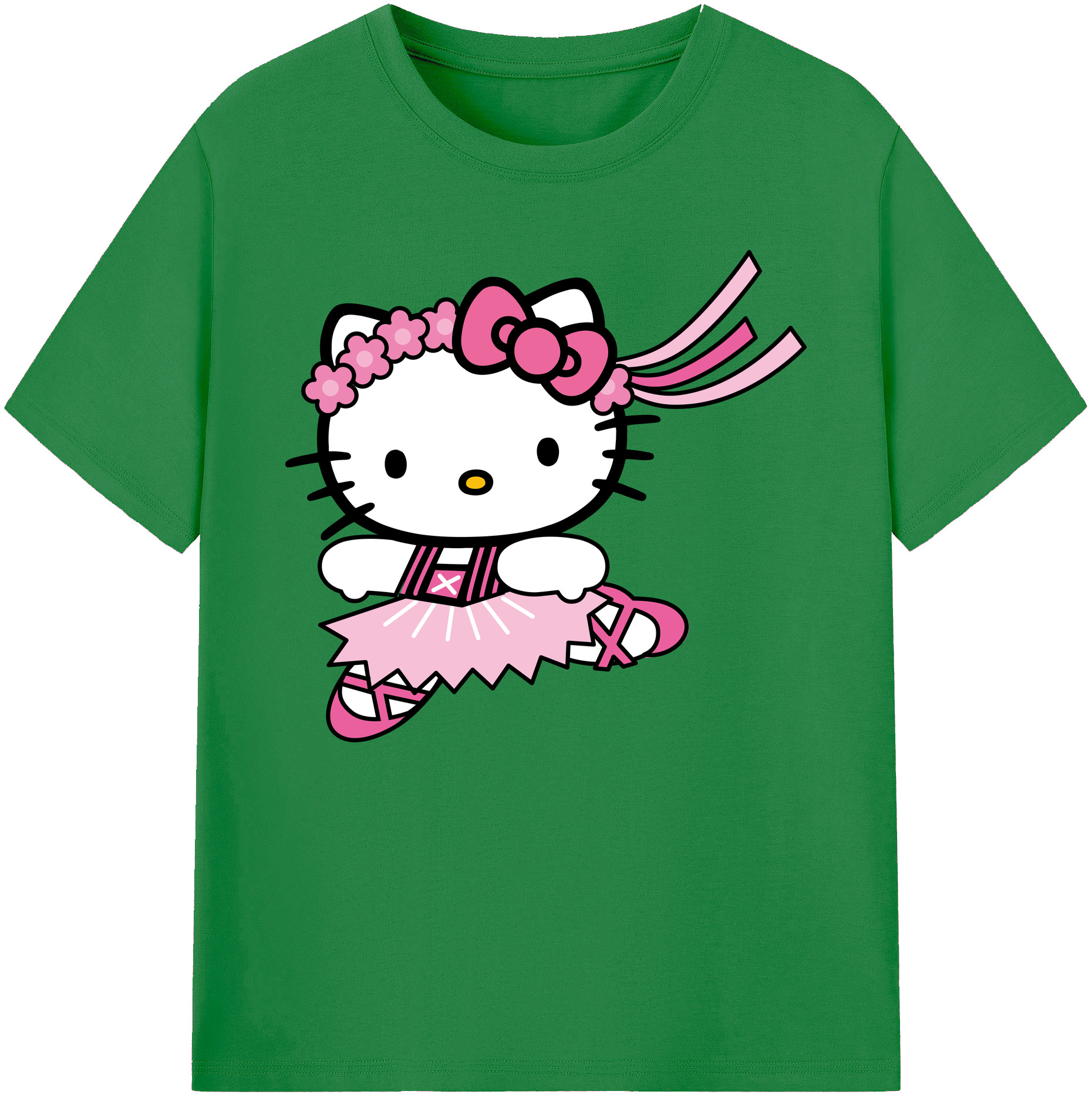 （画像用） Hello Kitty ハローキティ 綿100％ メンズ半袖Tシャツ｜肌触りやわらか＆通気性