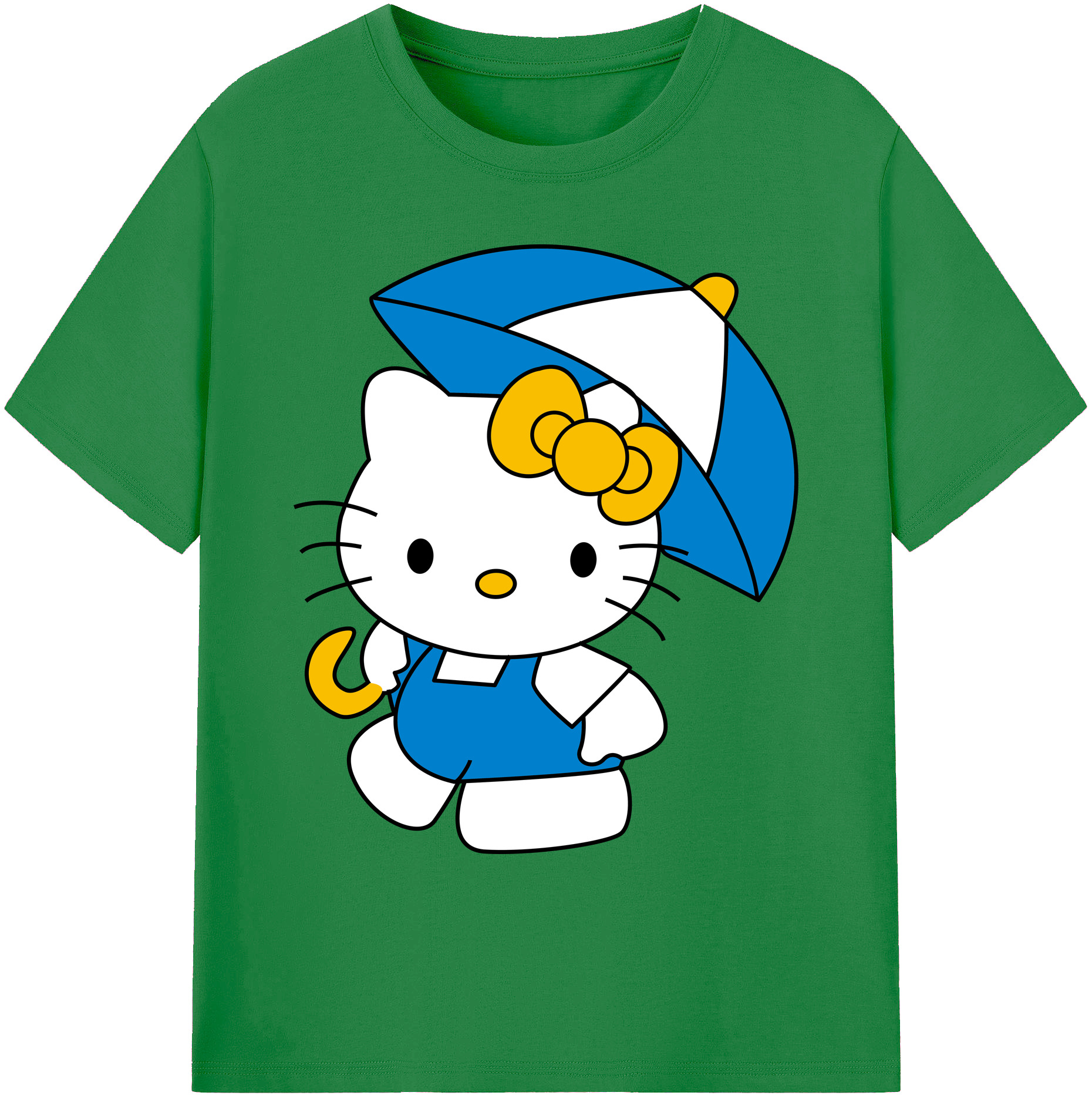 （画像用） Hello Kitty ハローキティ 綿100％ メンズ半袖Tシャツ｜肌触りやわらか＆通気性