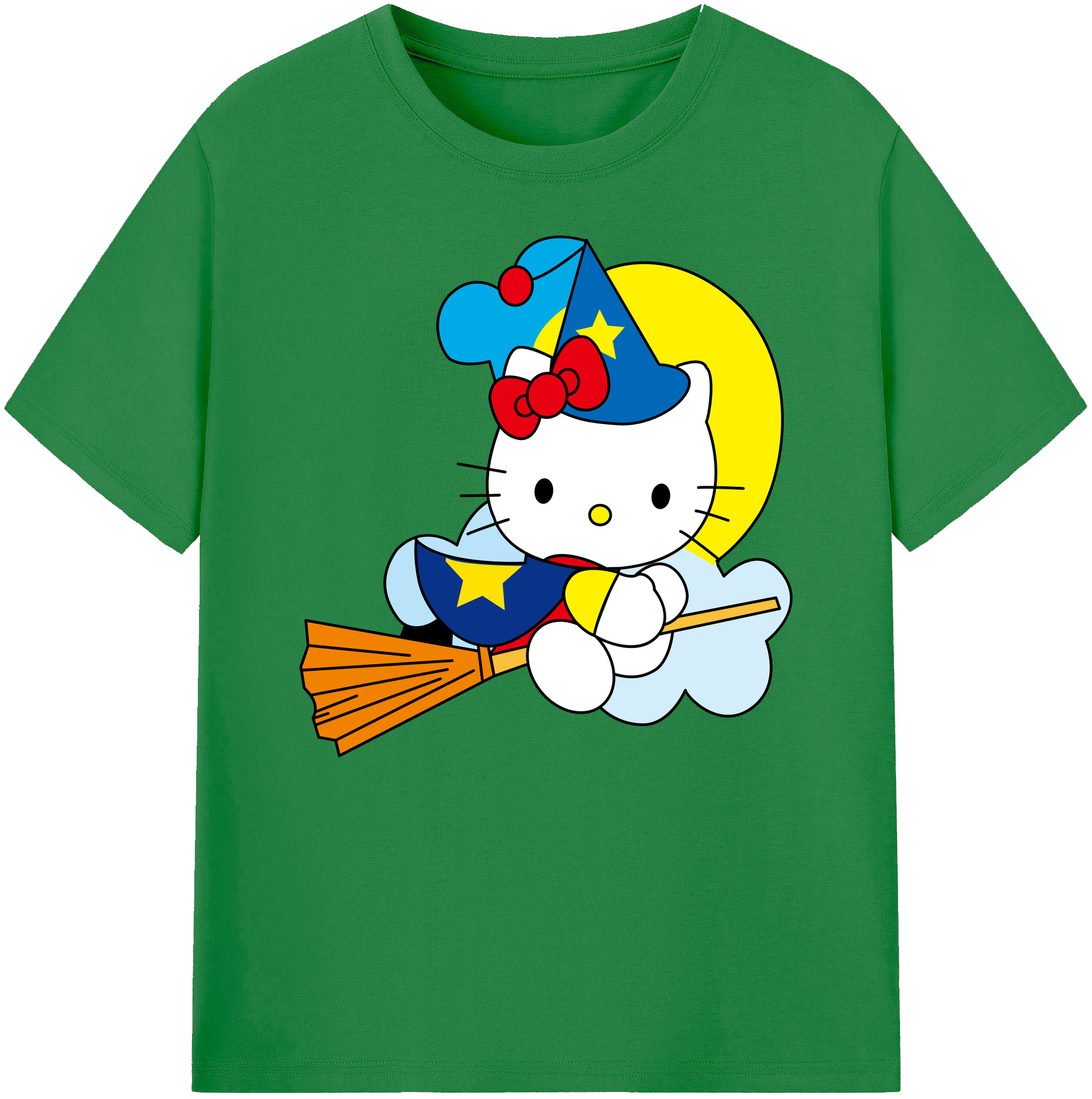 （画像用） Hello Kitty ハローキティ 綿100％ メンズ半袖Tシャツ｜肌触りやわらか＆通気性