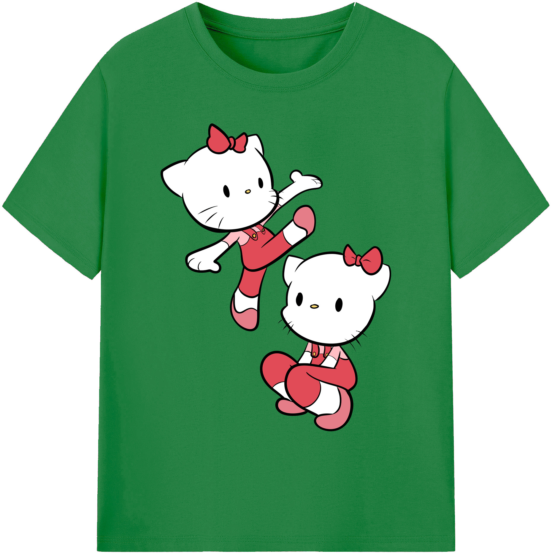 （画像用） Hello Kitty ハローキティ 綿100％ メンズ半袖Tシャツ｜肌触りやわらか＆通気性