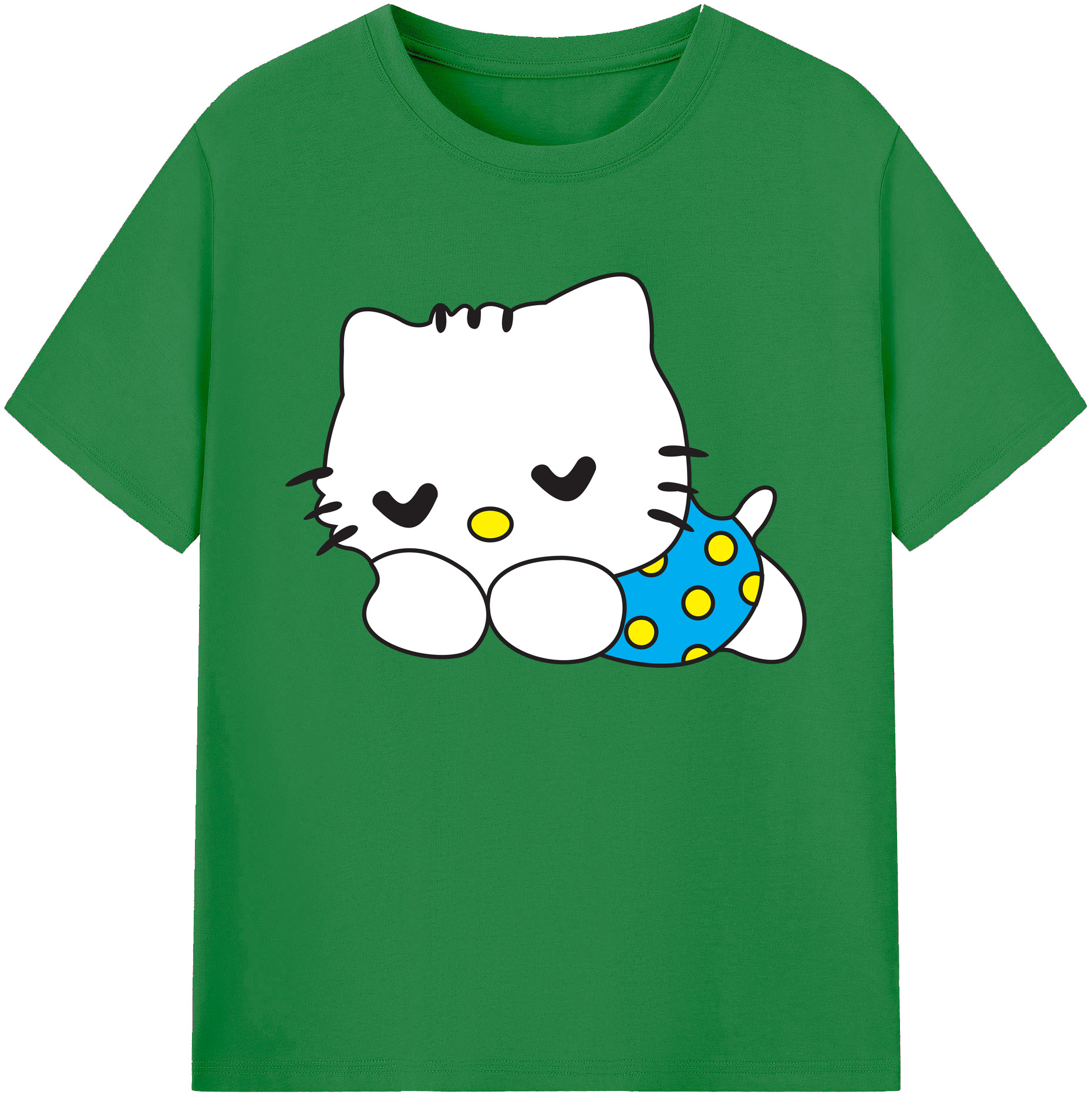 （画像用） Hello Kitty ハローキティ 綿100％ メンズ半袖Tシャツ｜肌触りやわらか＆通気性
