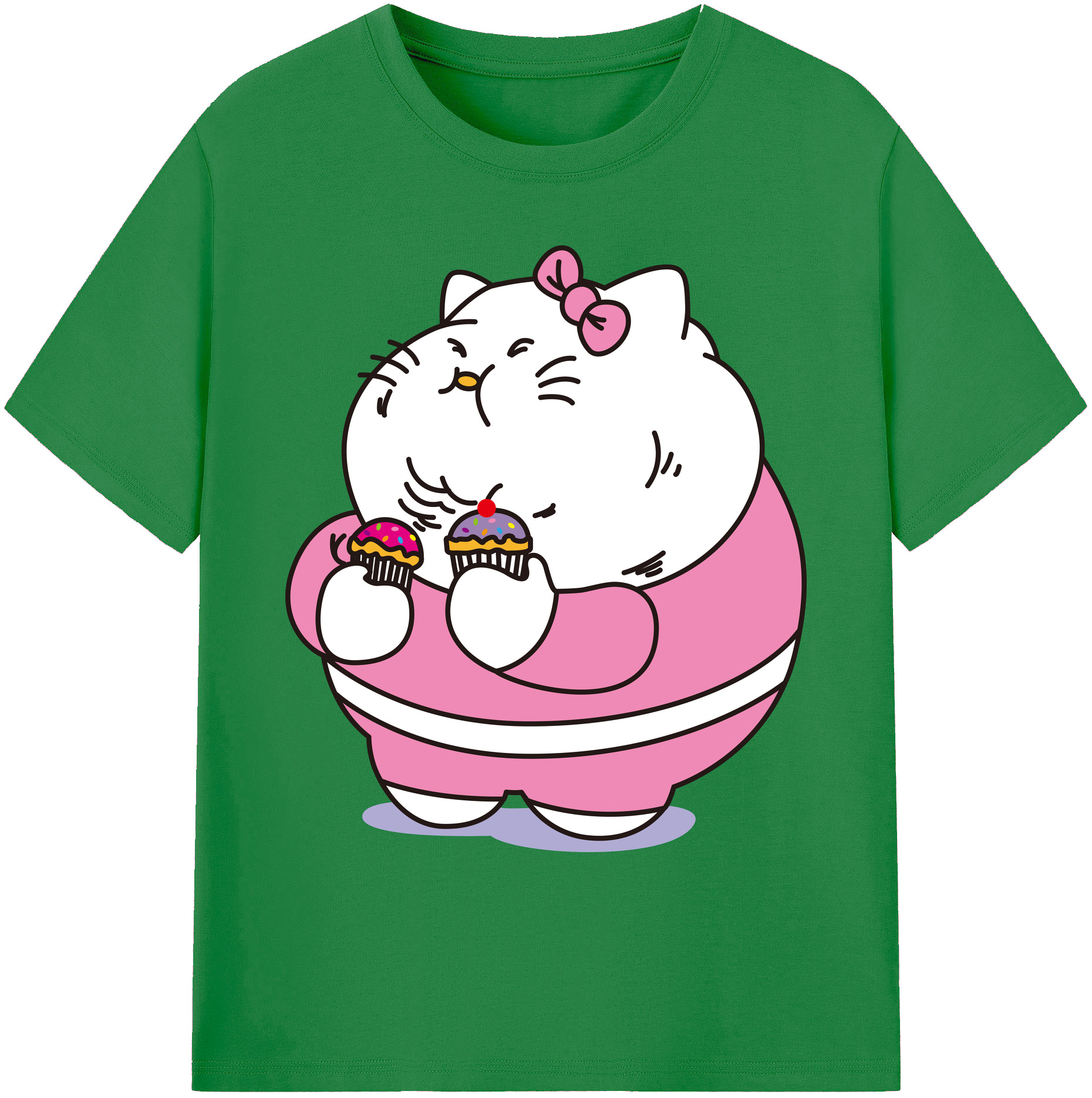 （画像用） Hello Kitty ハローキティ 綿100％ メンズ半袖Tシャツ｜肌触りやわらか＆通気性