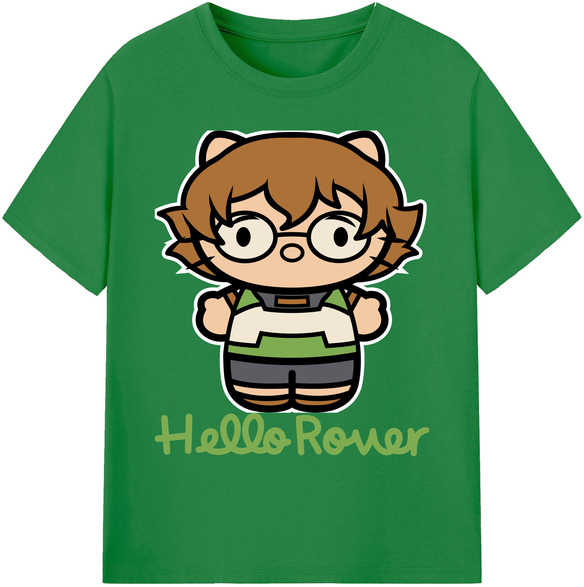（画像用） Hello Kitty ハローキティ 綿100％ メンズ半袖Tシャツ｜肌触りやわらか＆通気性