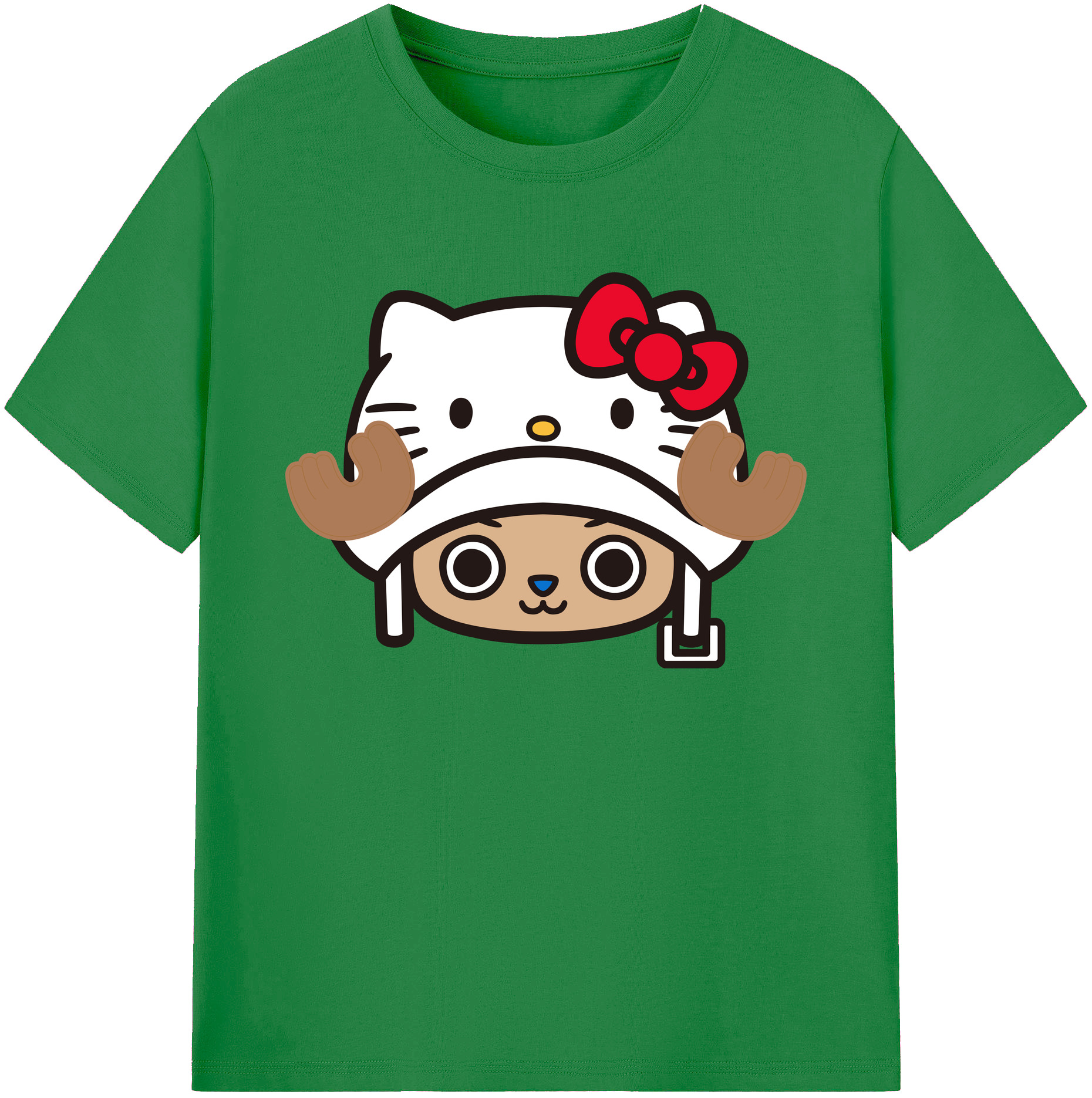 （画像用） Hello Kitty ハローキティ 綿100％ メンズ半袖Tシャツ｜肌触りやわらか＆通気性
