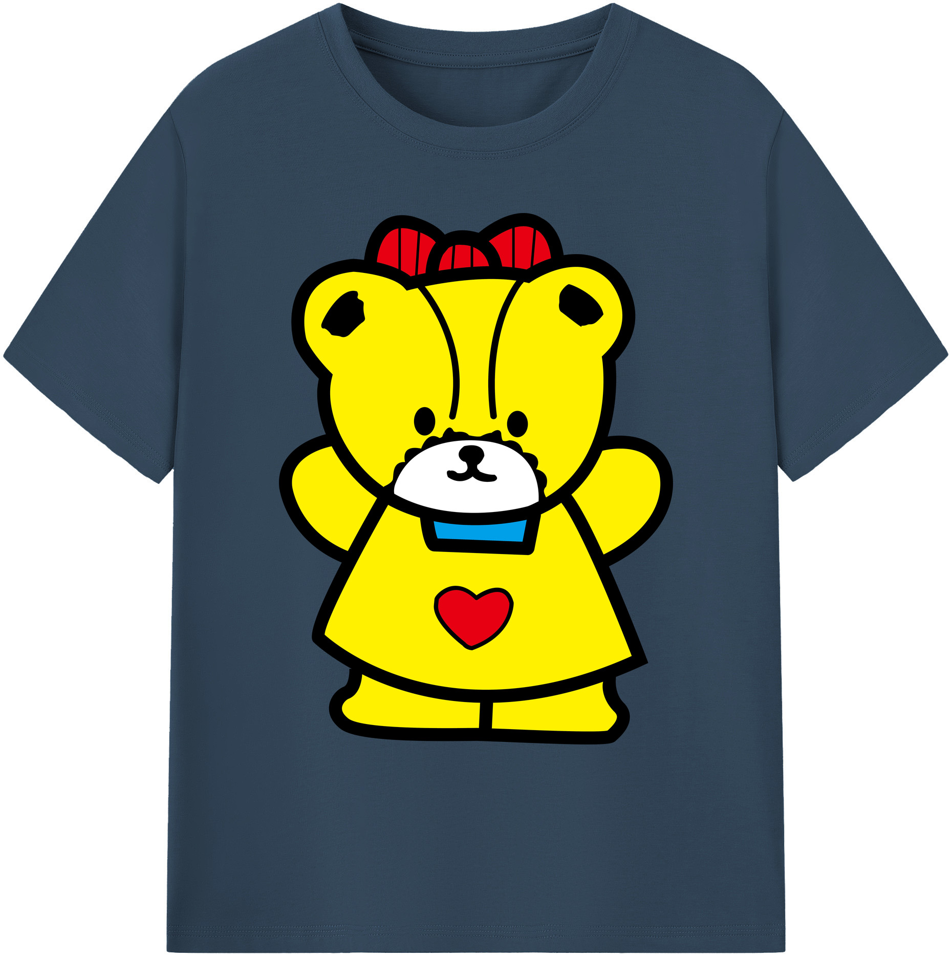 （画像用） Hello Kitty ハローキティ 綿100％ メンズ半袖Tシャツ｜肌触りやわらか＆通気性