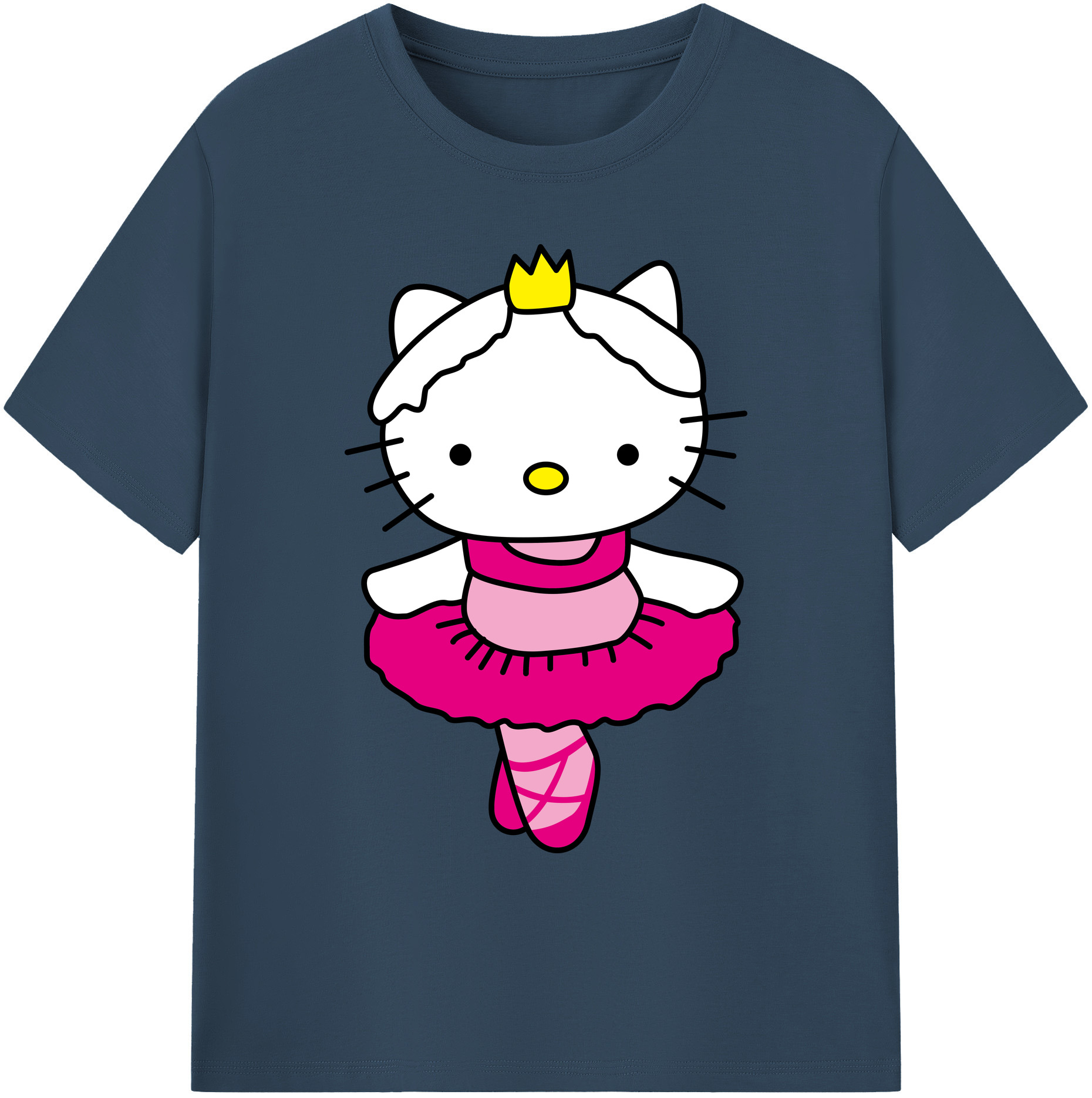 （画像用） Hello Kitty ハローキティ 綿100％ メンズ半袖Tシャツ｜肌触りやわらか＆通気性