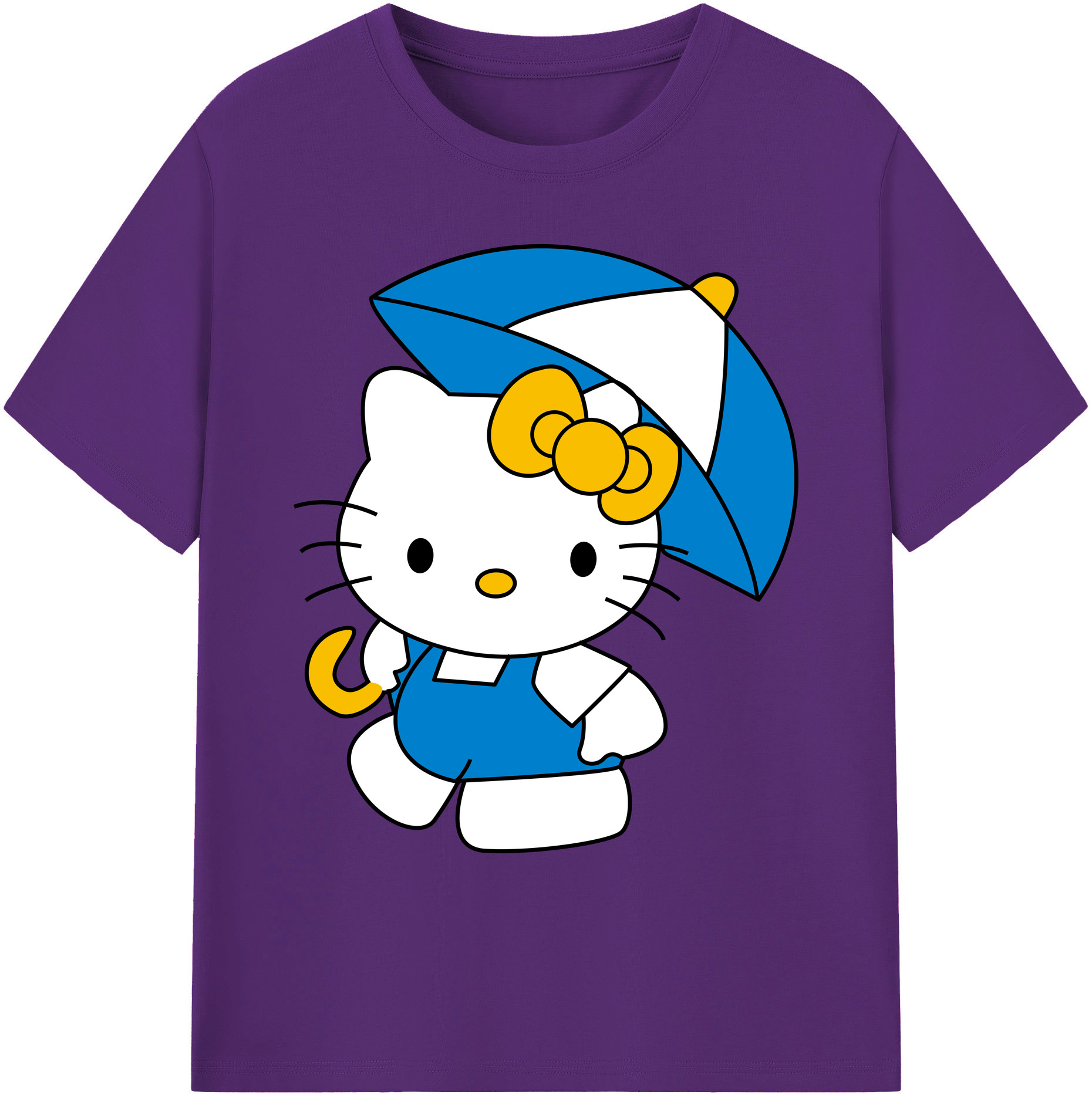 （画像用） Hello Kitty ハローキティ 綿100％ メンズ半袖Tシャツ｜肌触りやわらか＆通気性