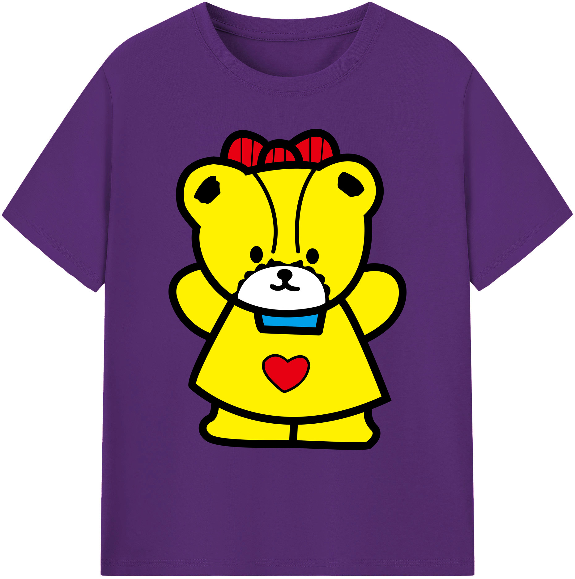 （画像用） Hello Kitty ハローキティ 綿100％ メンズ半袖Tシャツ｜肌触りやわらか＆通気性