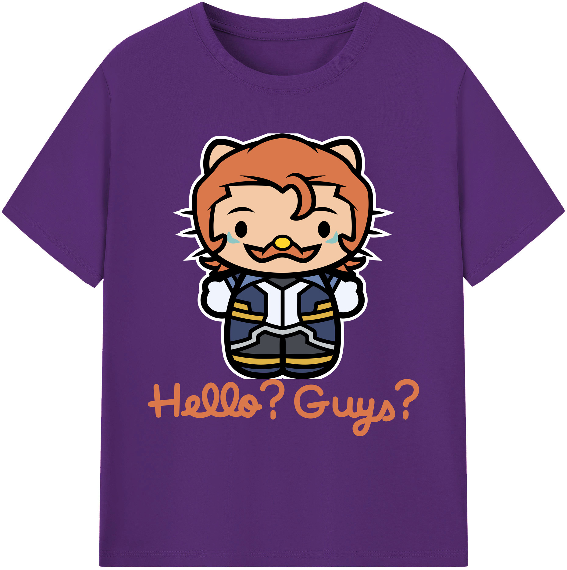 （画像用） Hello Kitty ハローキティ 綿100％ メンズ半袖Tシャツ｜肌触りやわらか＆通気性