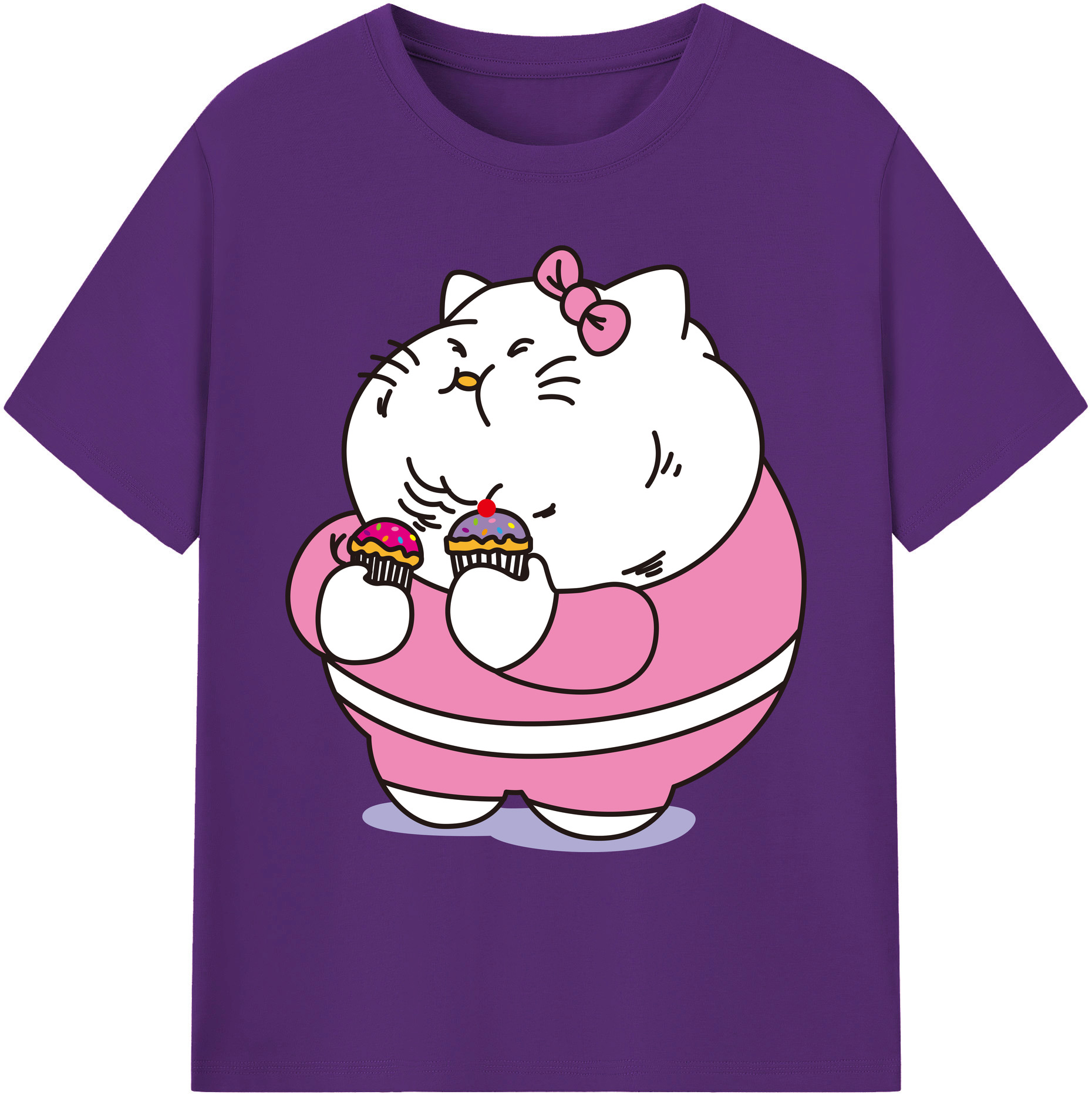 （画像用） Hello Kitty ハローキティ 綿100％ メンズ半袖Tシャツ｜肌触りやわらか＆通気性
