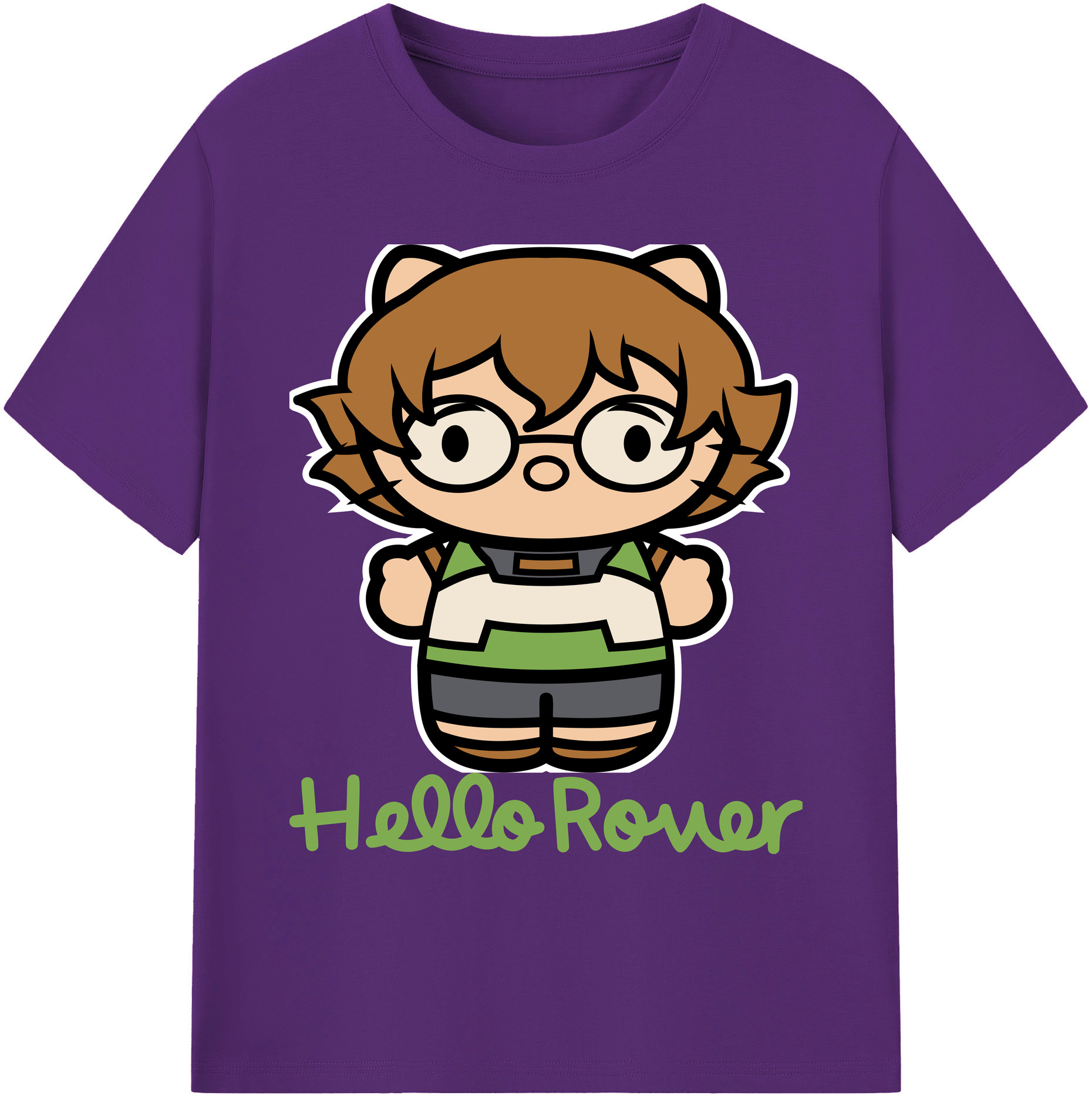 （画像用） Hello Kitty ハローキティ 綿100％ メンズ半袖Tシャツ｜肌触りやわらか＆通気性
