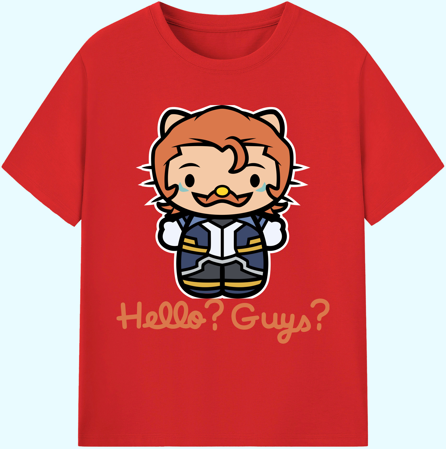 （画像用） Hello Kitty ハローキティ 綿100％ メンズ半袖Tシャツ｜肌触りやわらか＆通気性