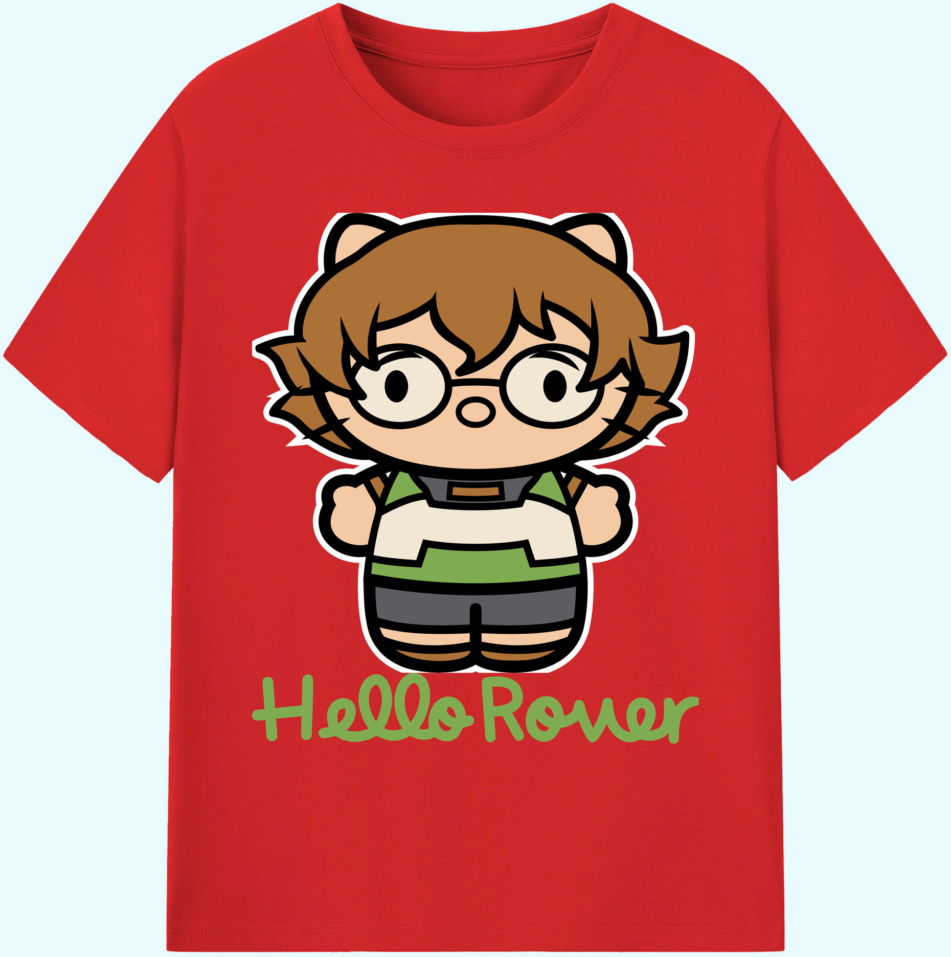 （画像用） Hello Kitty ハローキティ 綿100％ メンズ半袖Tシャツ｜肌触りやわらか＆通気性