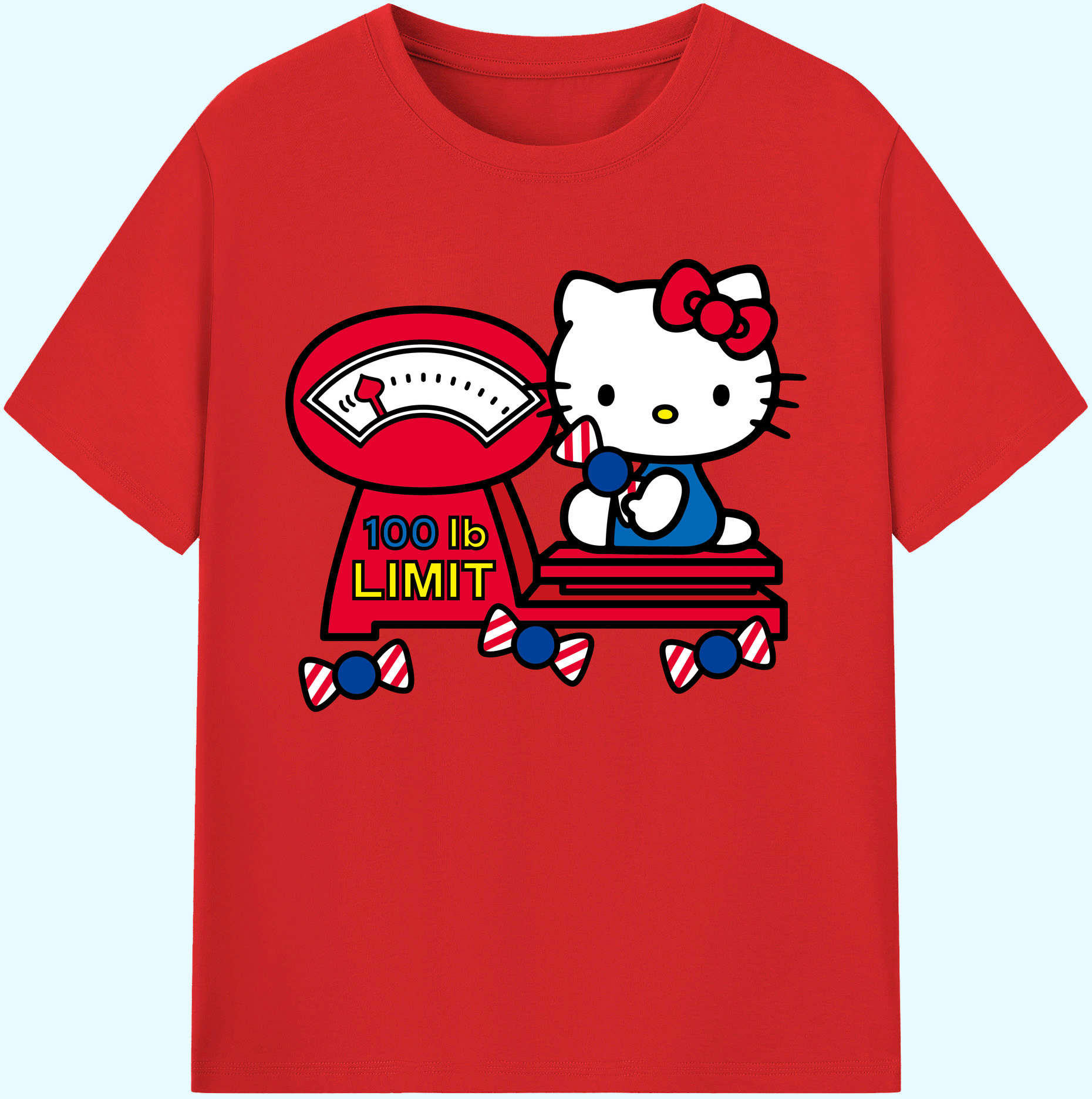 （画像用） Hello Kitty ハローキティ 綿100％ メンズ半袖Tシャツ｜肌触りやわらか＆通気性