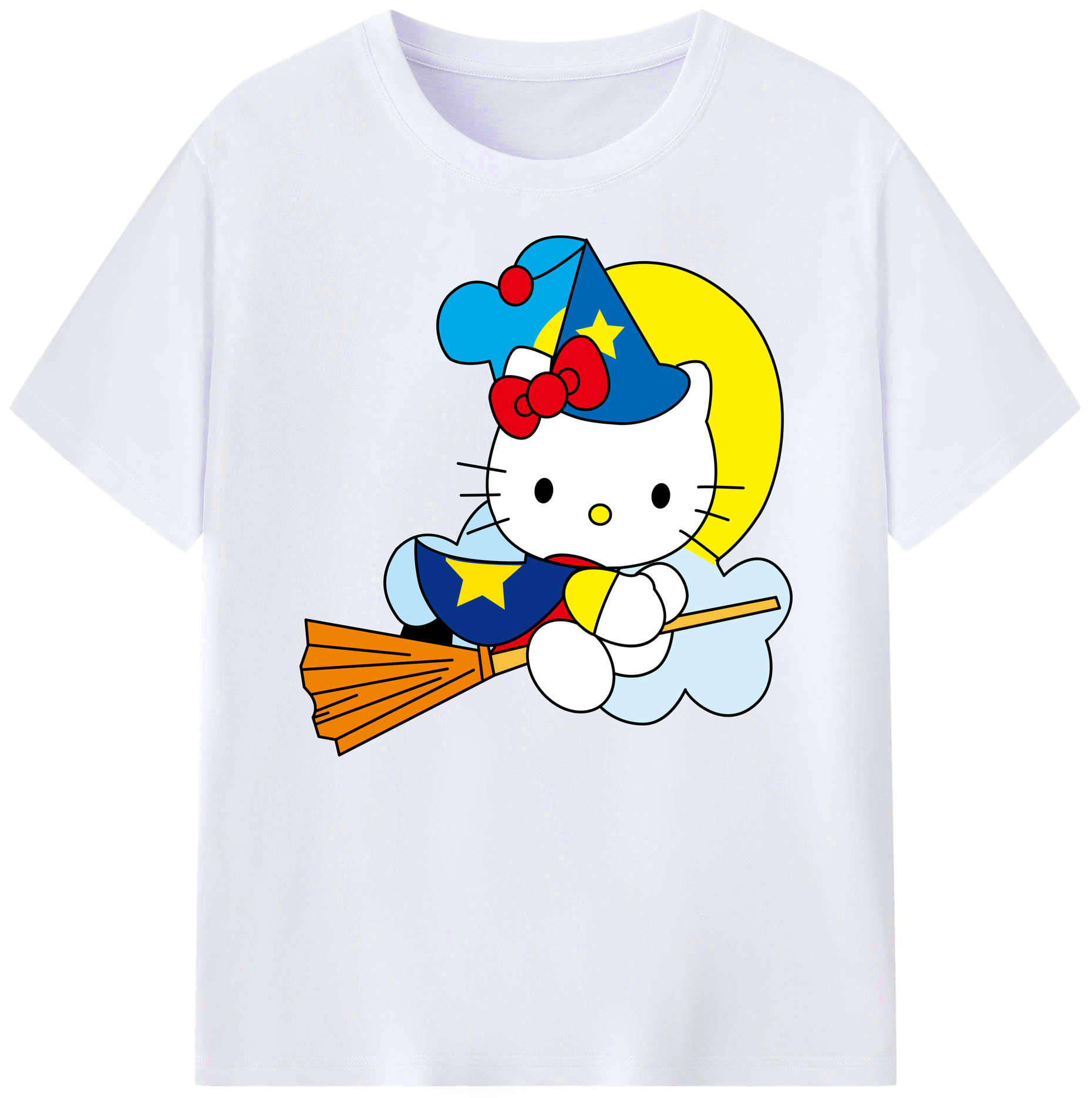 （画像用） Hello Kitty ハローキティ 綿100％ メンズ半袖Tシャツ｜肌触りやわらか＆通気性
