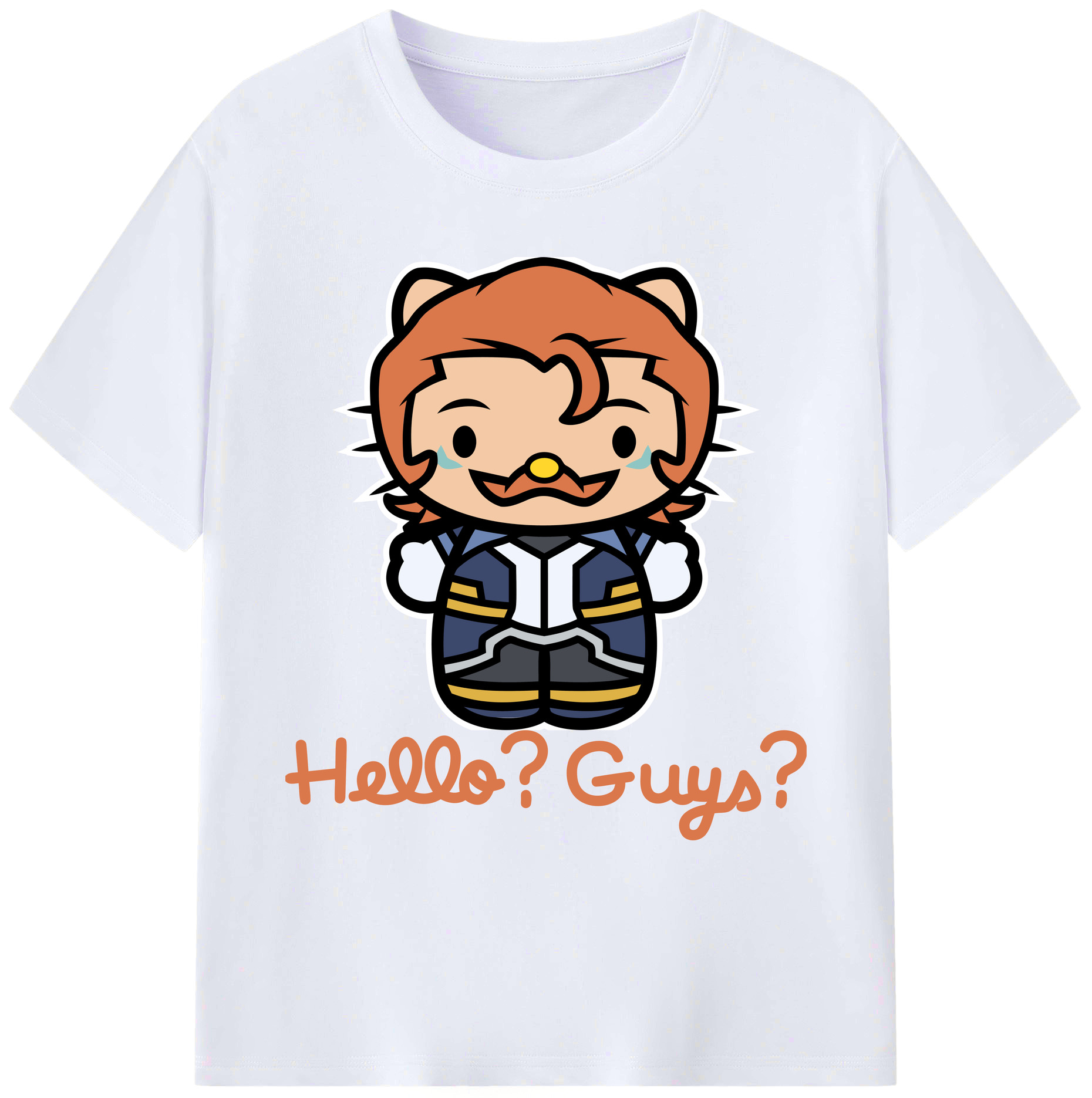 （画像用） Hello Kitty ハローキティ 綿100％ メンズ半袖Tシャツ｜肌触りやわらか＆通気性