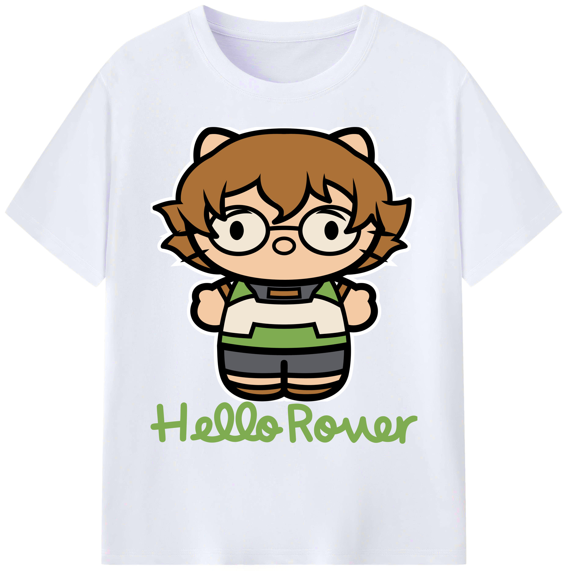（画像用） Hello Kitty ハローキティ 綿100％ メンズ半袖Tシャツ｜肌触りやわらか＆通気性