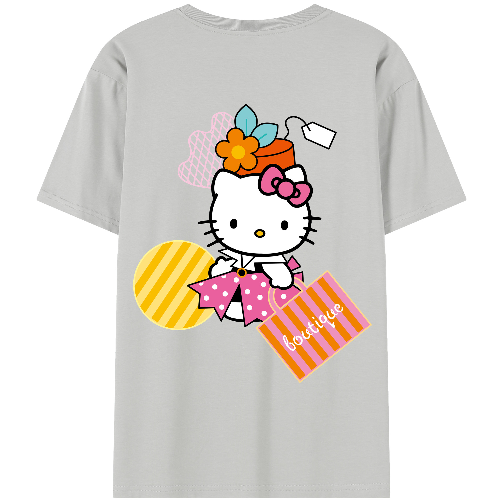 （画像用） Hello Kitty ハローキティ レディース半袖Tシャツ(バックプリント)