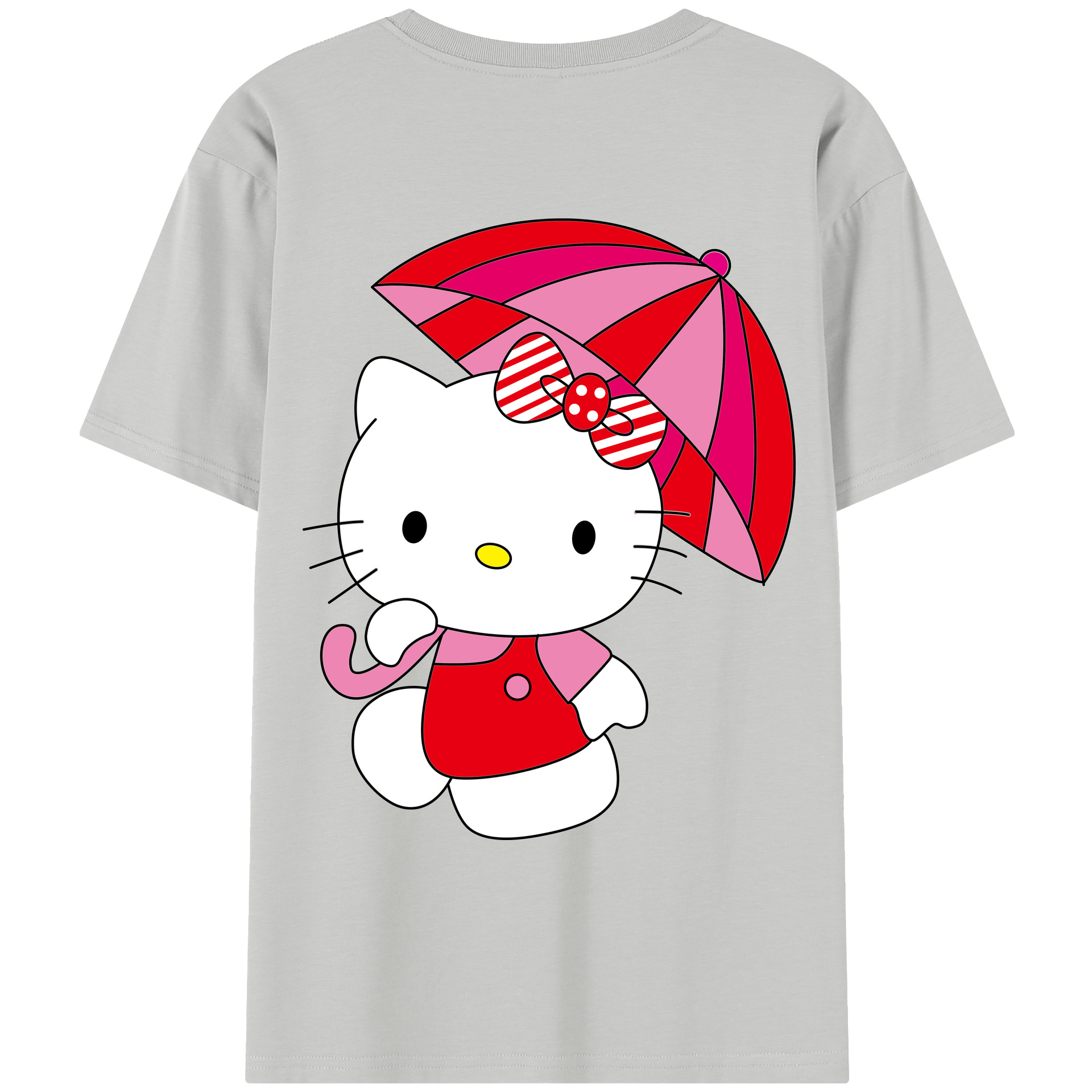 （画像用） Hello Kitty ハローキティ レディース半袖Tシャツ(バックプリント)