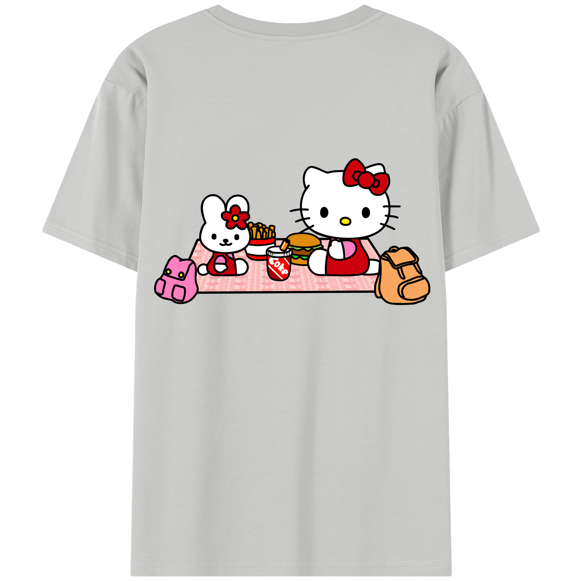 （画像用） Hello Kitty ハローキティ レディース半袖Tシャツ(バックプリント)