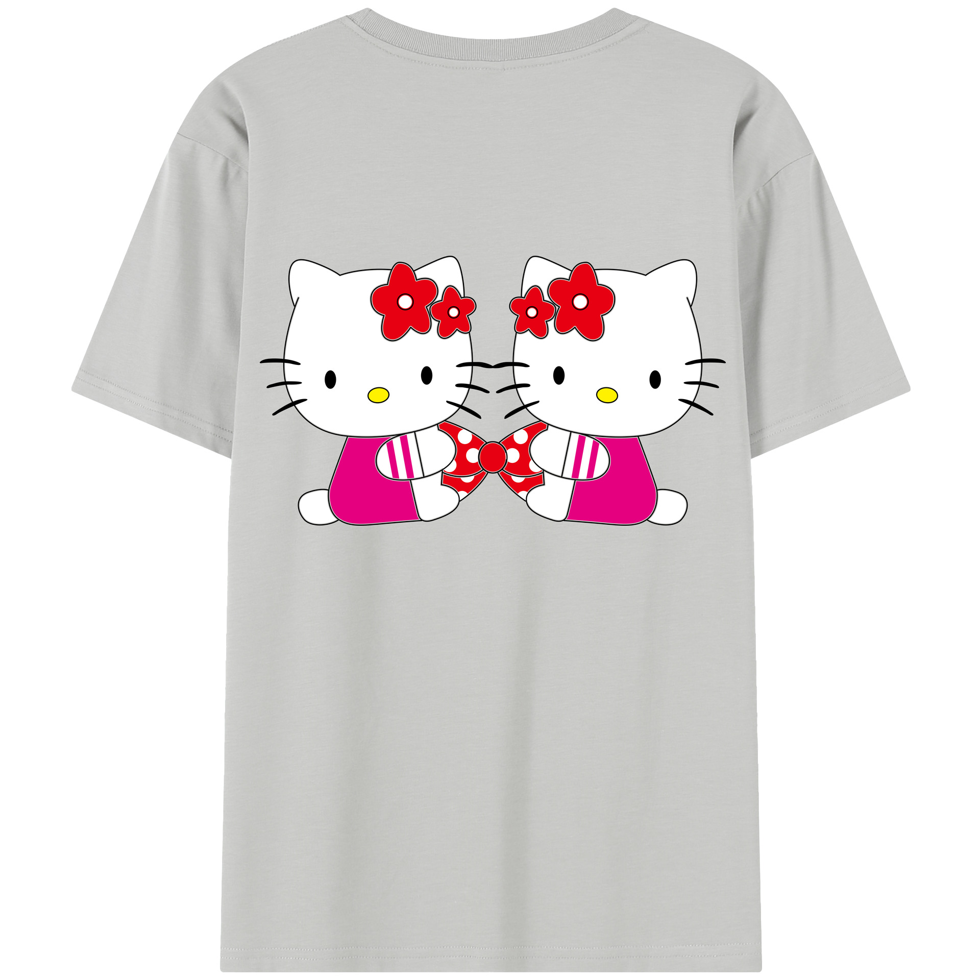 （画像用） Hello Kitty ハローキティ レディース半袖Tシャツ(バックプリント)