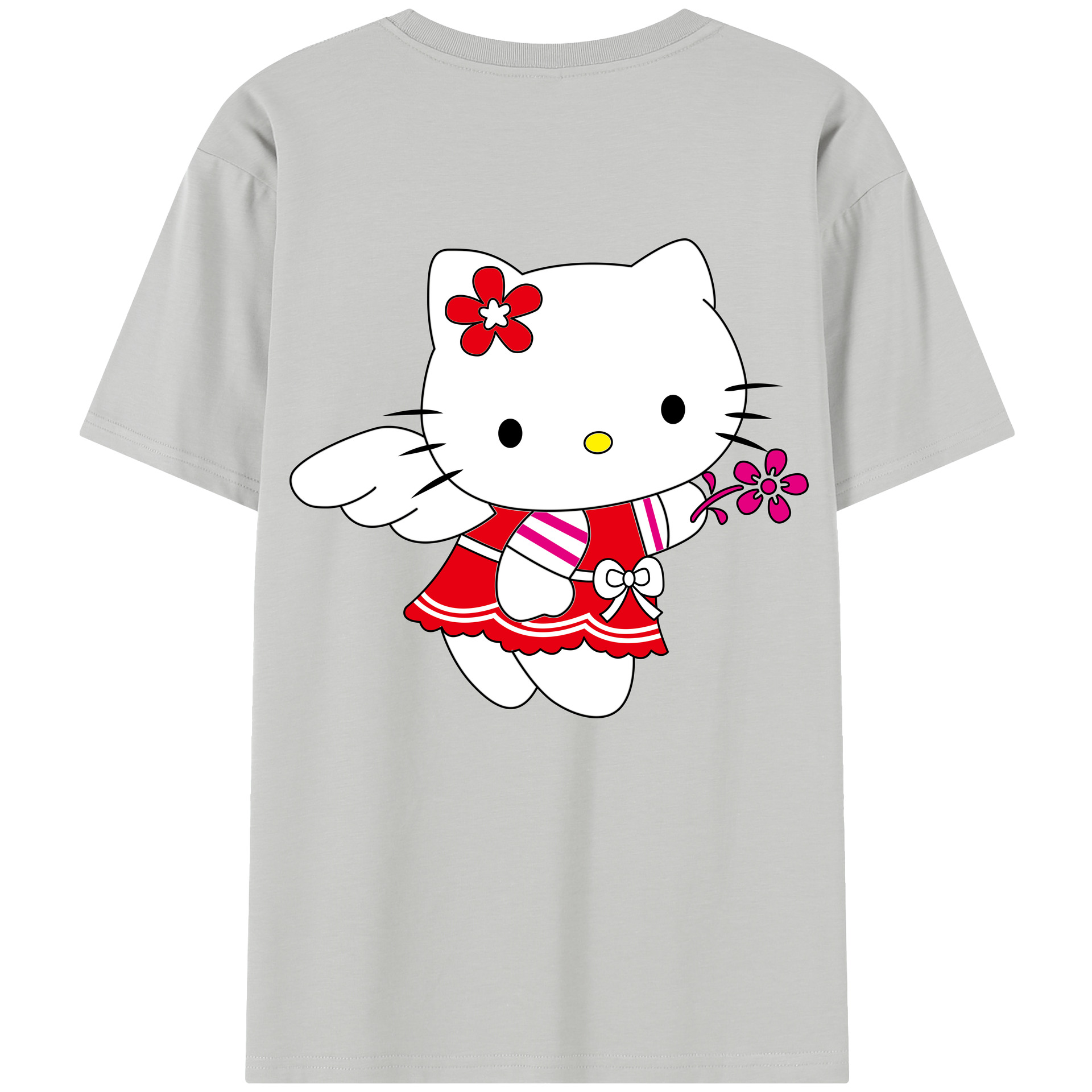 （画像用） Hello Kitty ハローキティ レディース半袖Tシャツ(バックプリント)