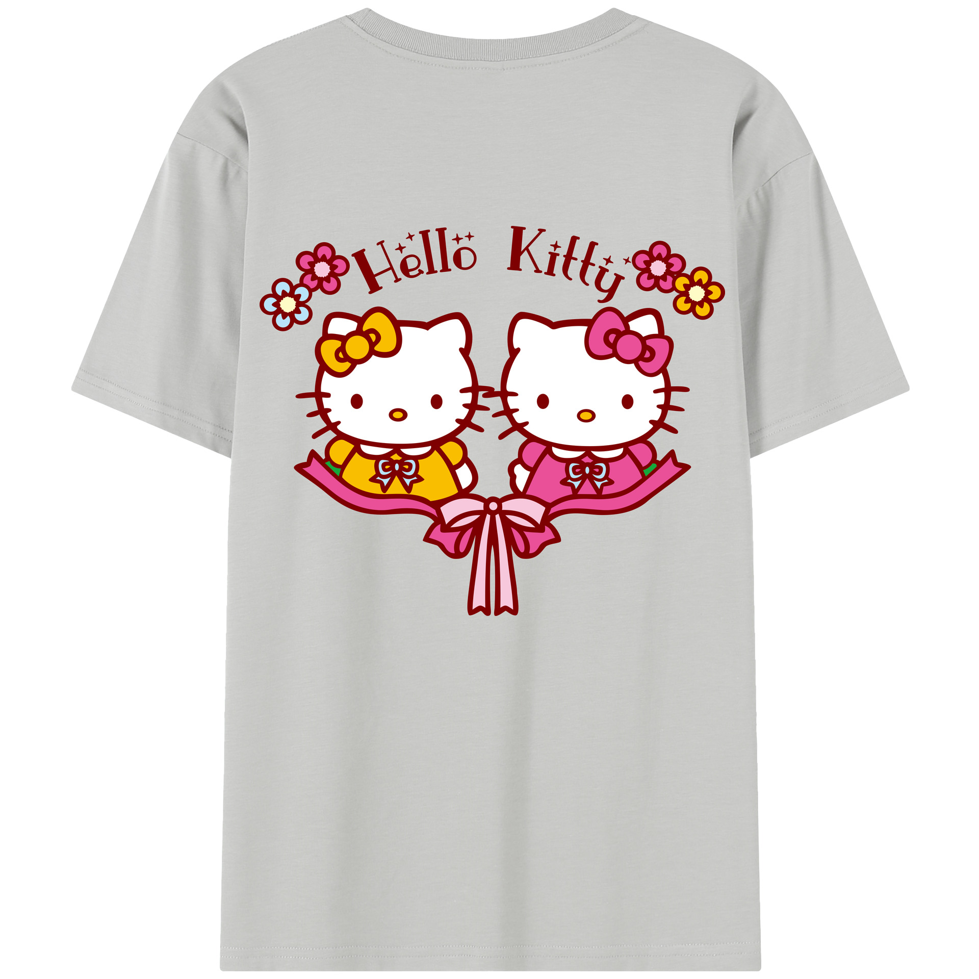 （画像用） Hello Kitty ハローキティ レディース半袖Tシャツ(バックプリント)