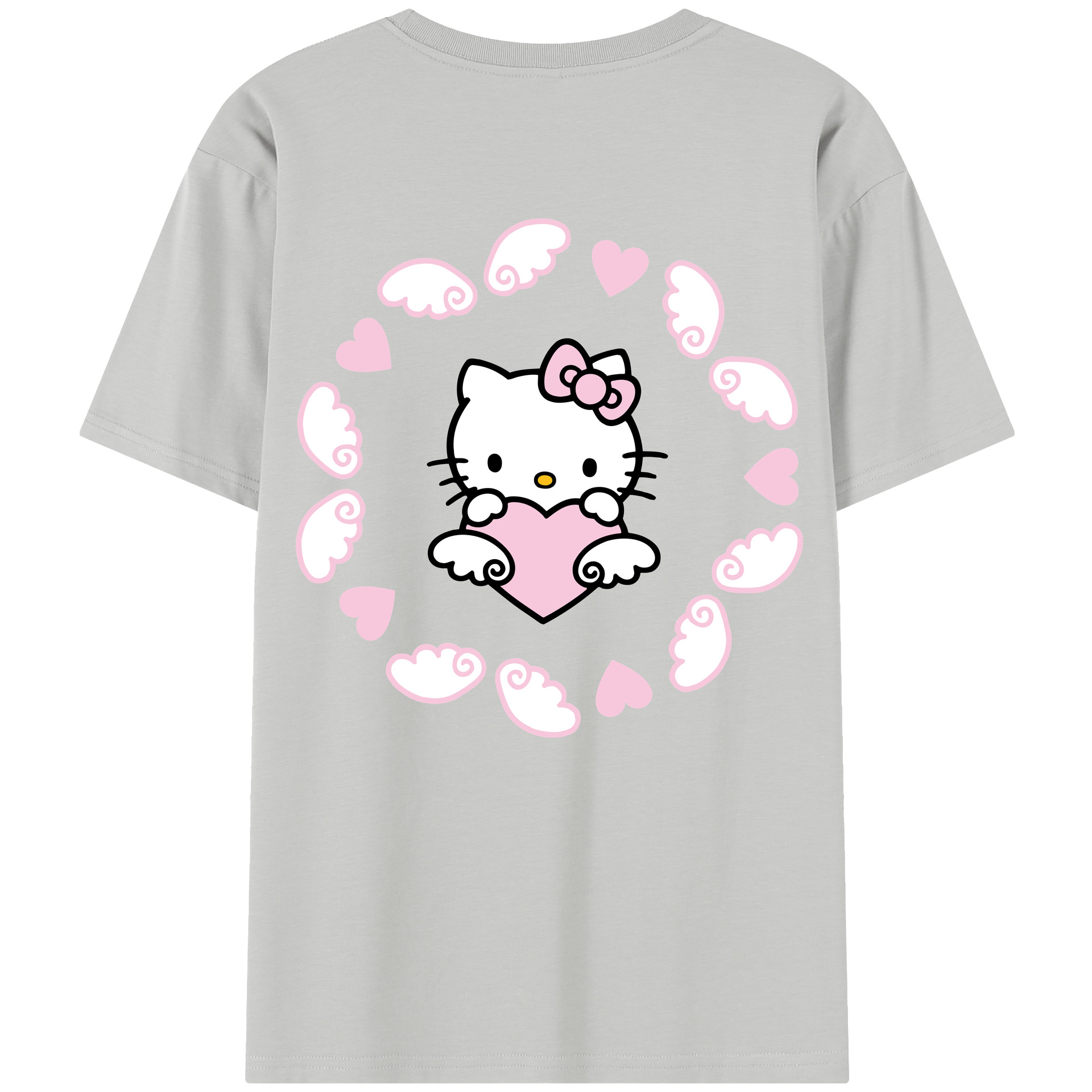（画像用） Hello Kitty ハローキティ レディース半袖Tシャツ(バックプリント)