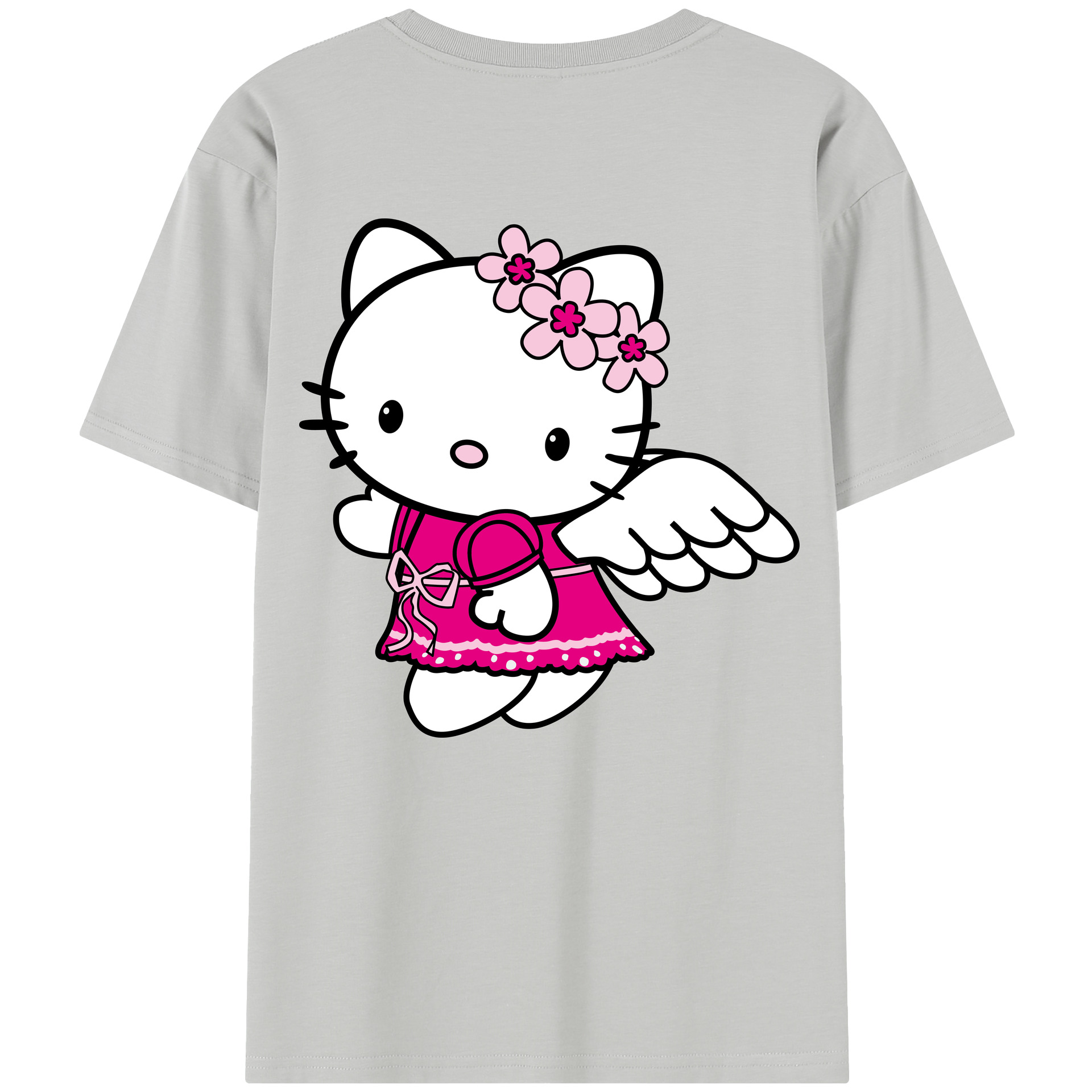 （画像用） Hello Kitty ハローキティ レディース半袖Tシャツ(バックプリント)