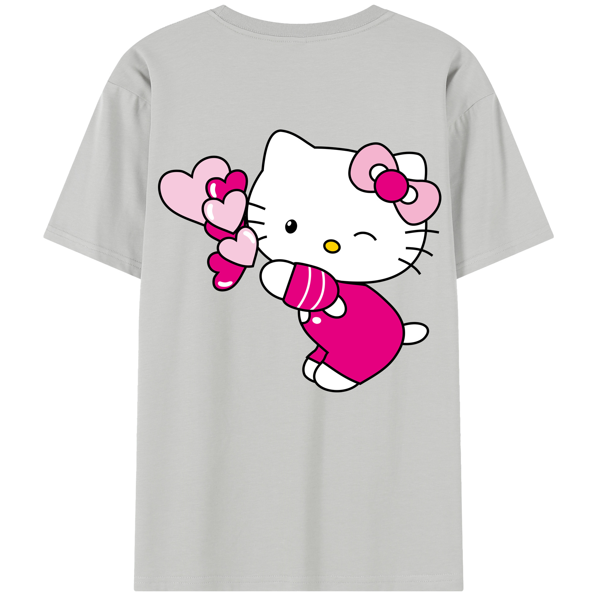 （画像用） Hello Kitty ハローキティ レディース半袖Tシャツ(バックプリント)