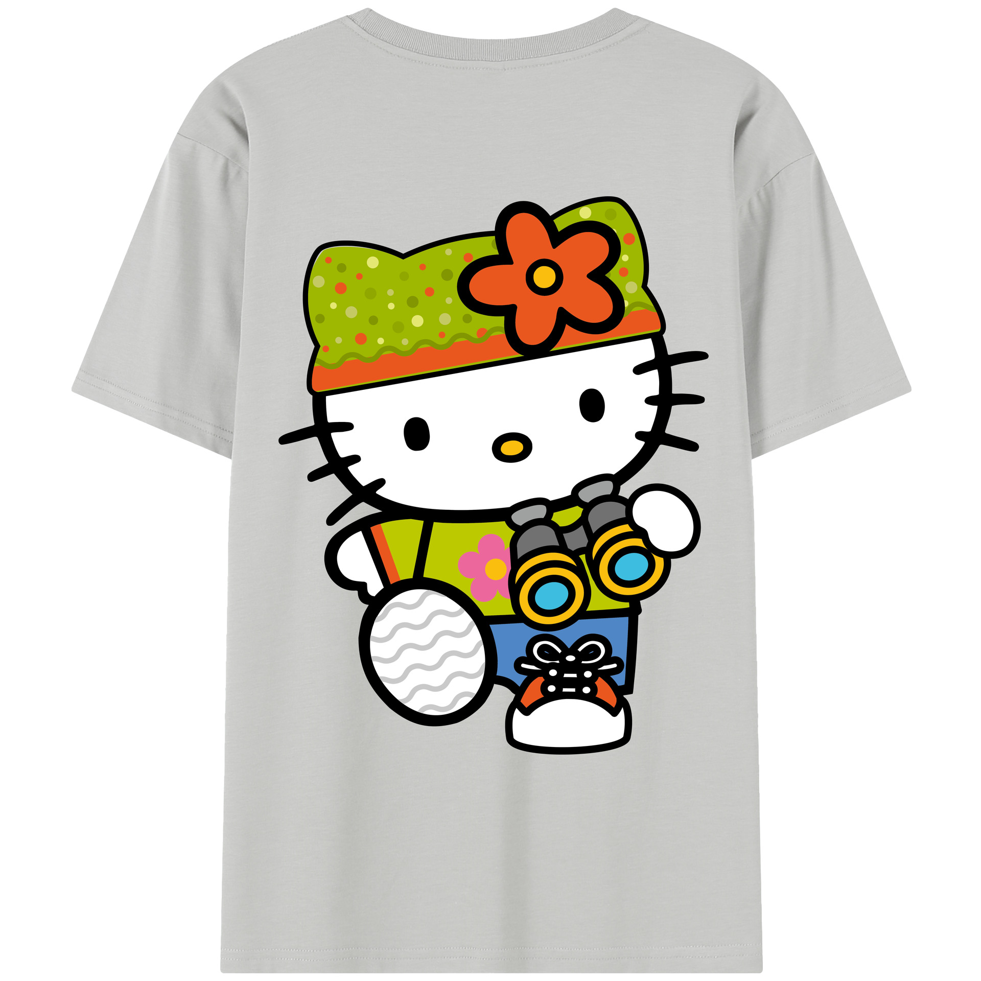 （画像用） Hello Kitty ハローキティ レディース半袖Tシャツ(バックプリント)