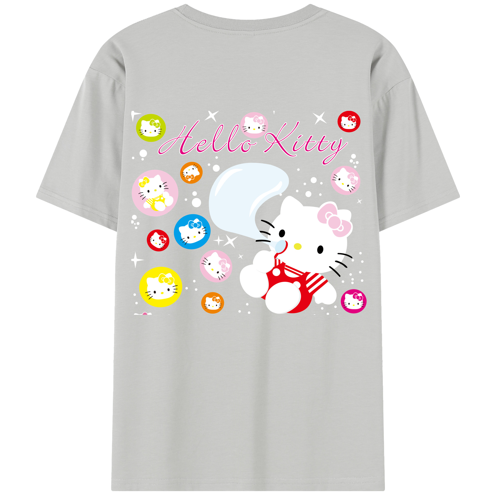 （画像用） Hello Kitty ハローキティ レディース半袖Tシャツ(バックプリント)