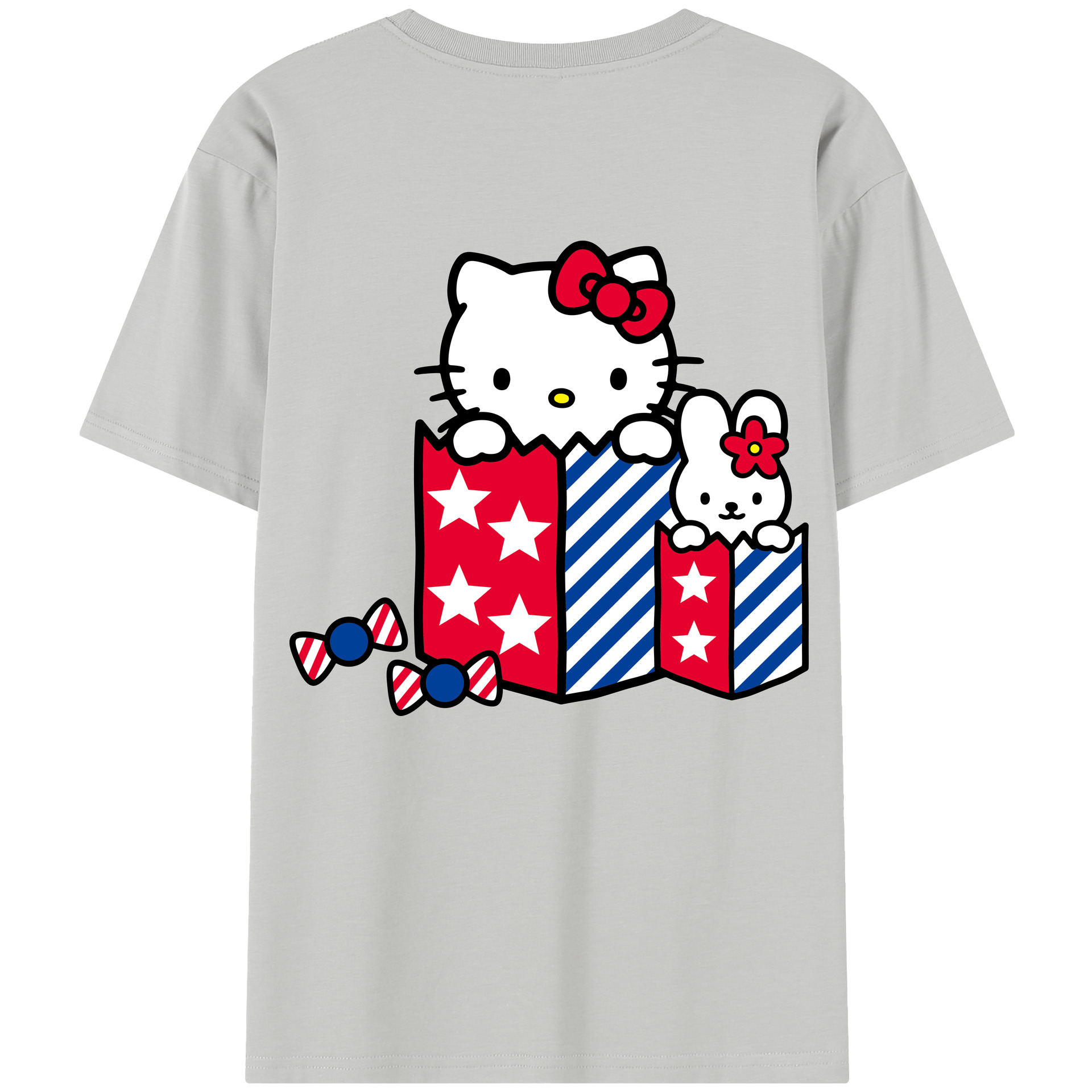 （画像用） Hello Kitty ハローキティ レディース半袖Tシャツ(バックプリント)